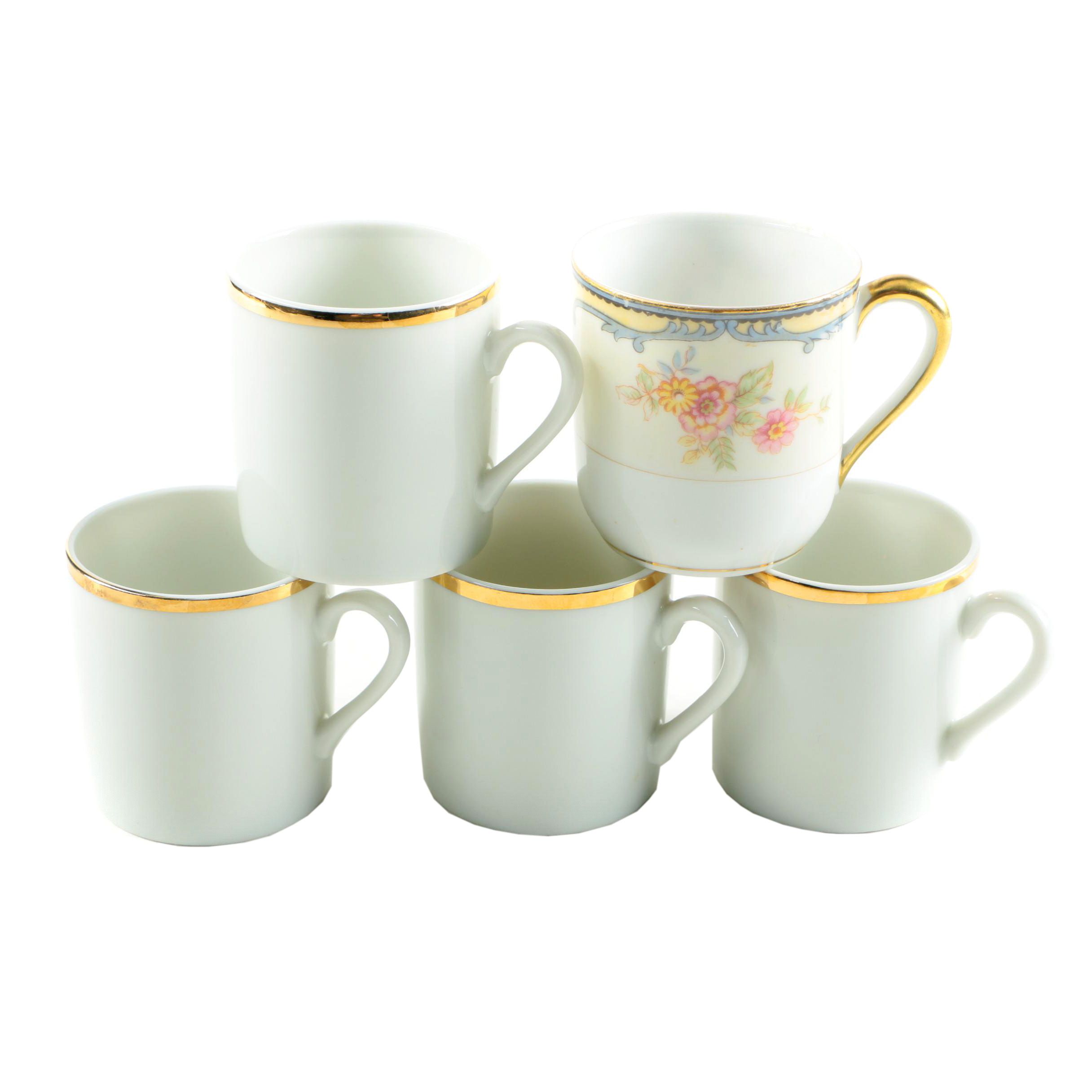 Japanese Porcelain Mugs Featuring Noritake