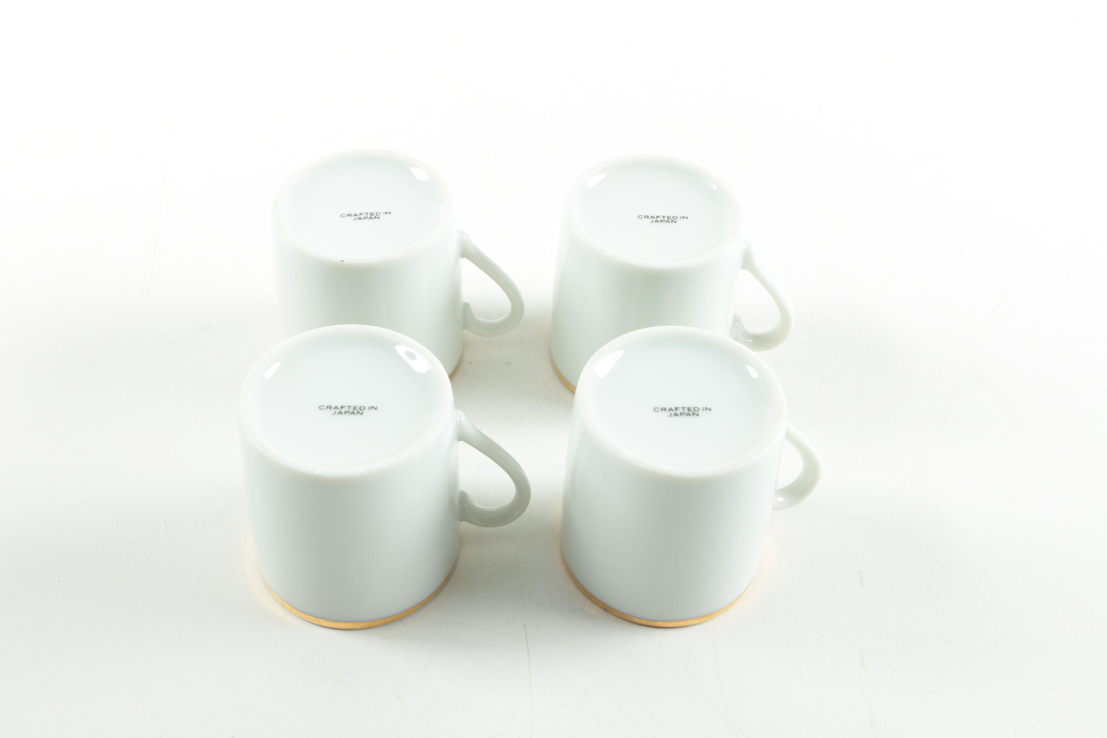 Japanese Porcelain Mugs Featuring Noritake
