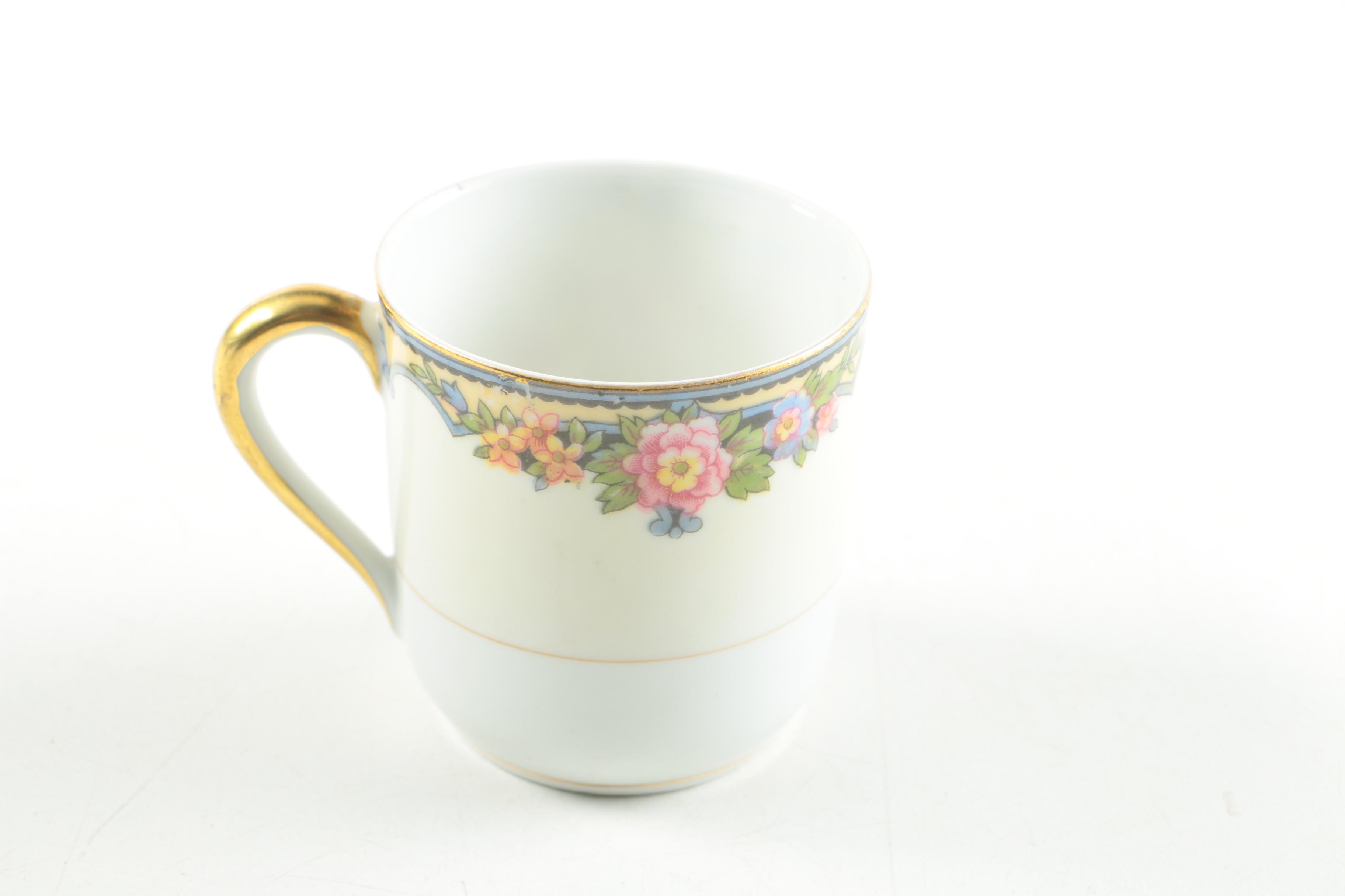 Japanese Porcelain Mugs Featuring Noritake