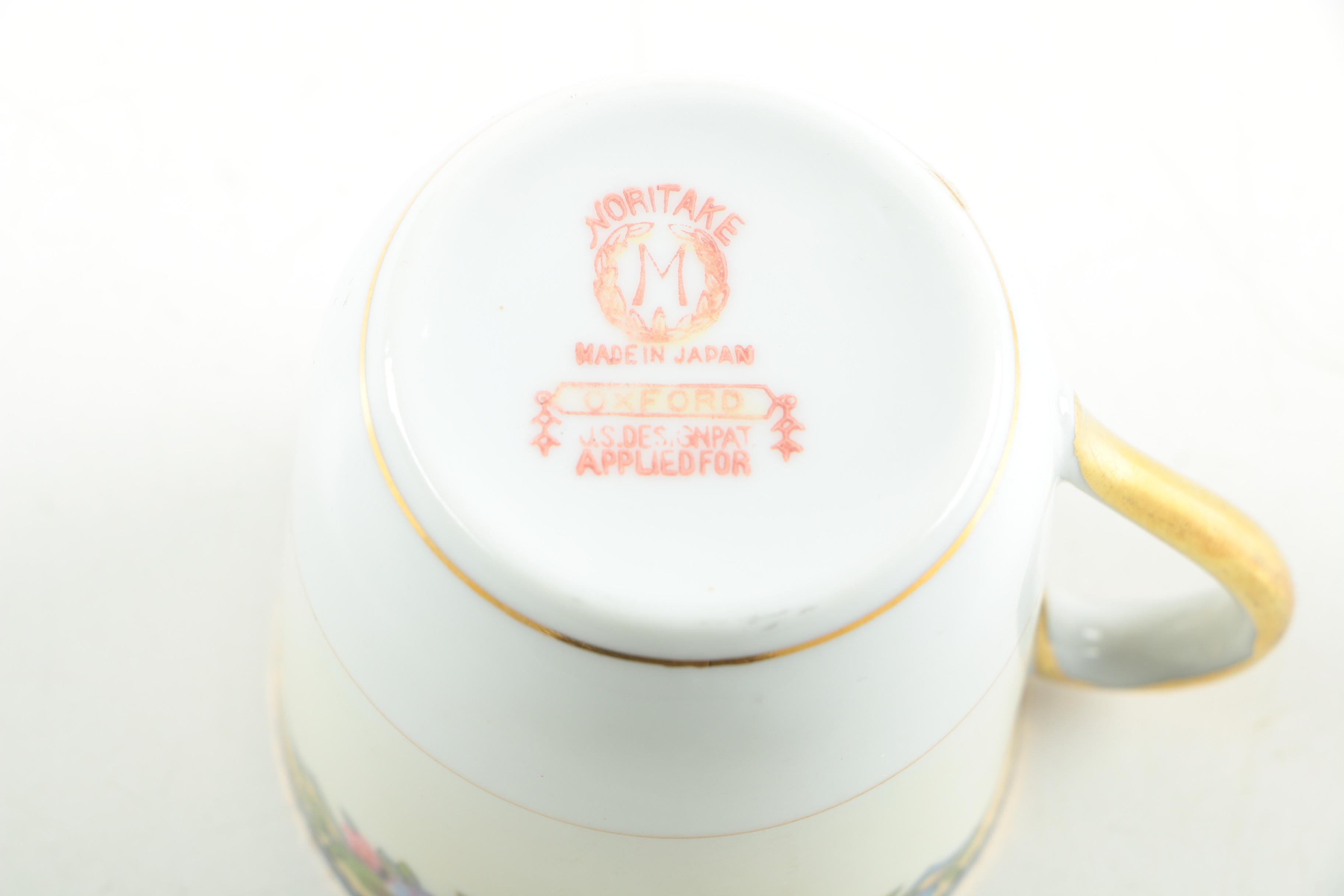 Japanese Porcelain Mugs Featuring Noritake