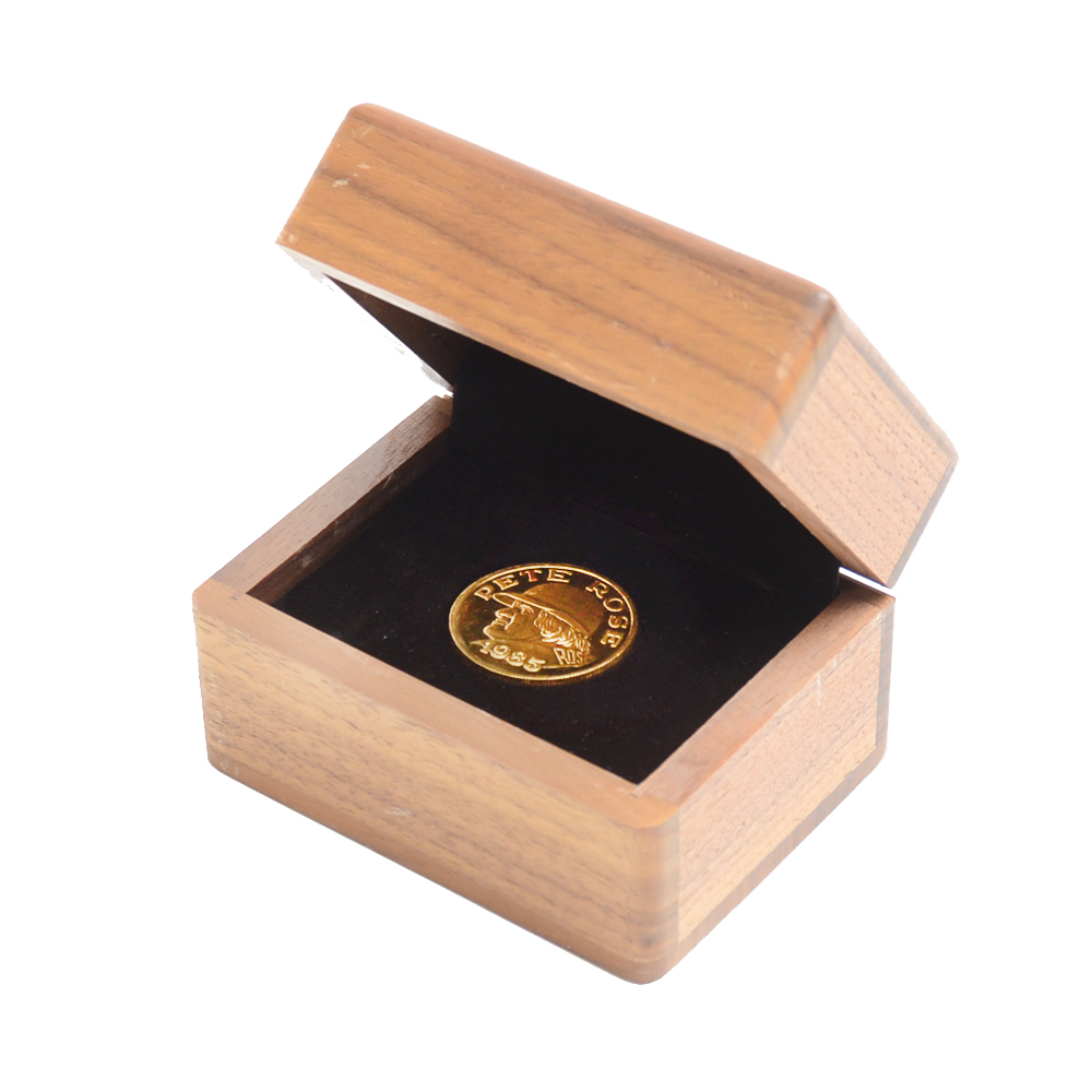 Pete Rose Limited Edition 4000/4192 Commemorative Gold Coin