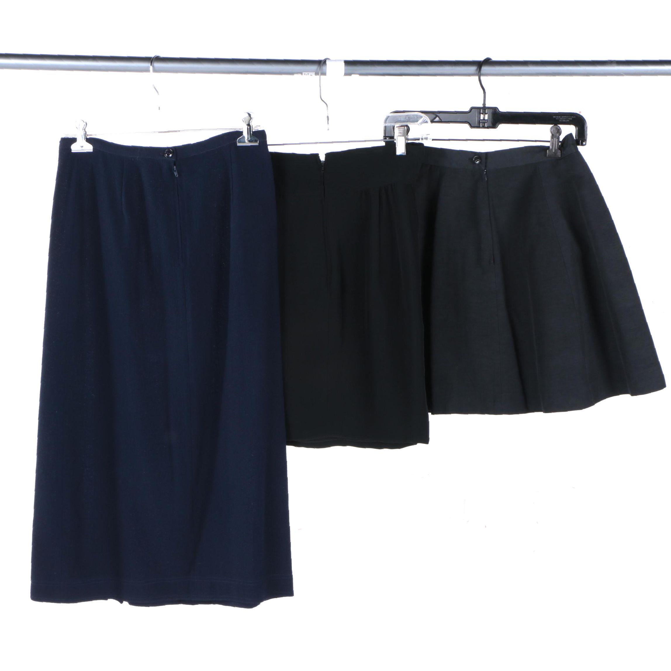 Skirts Including Jean Muir, Nolan Miller, and Oliver