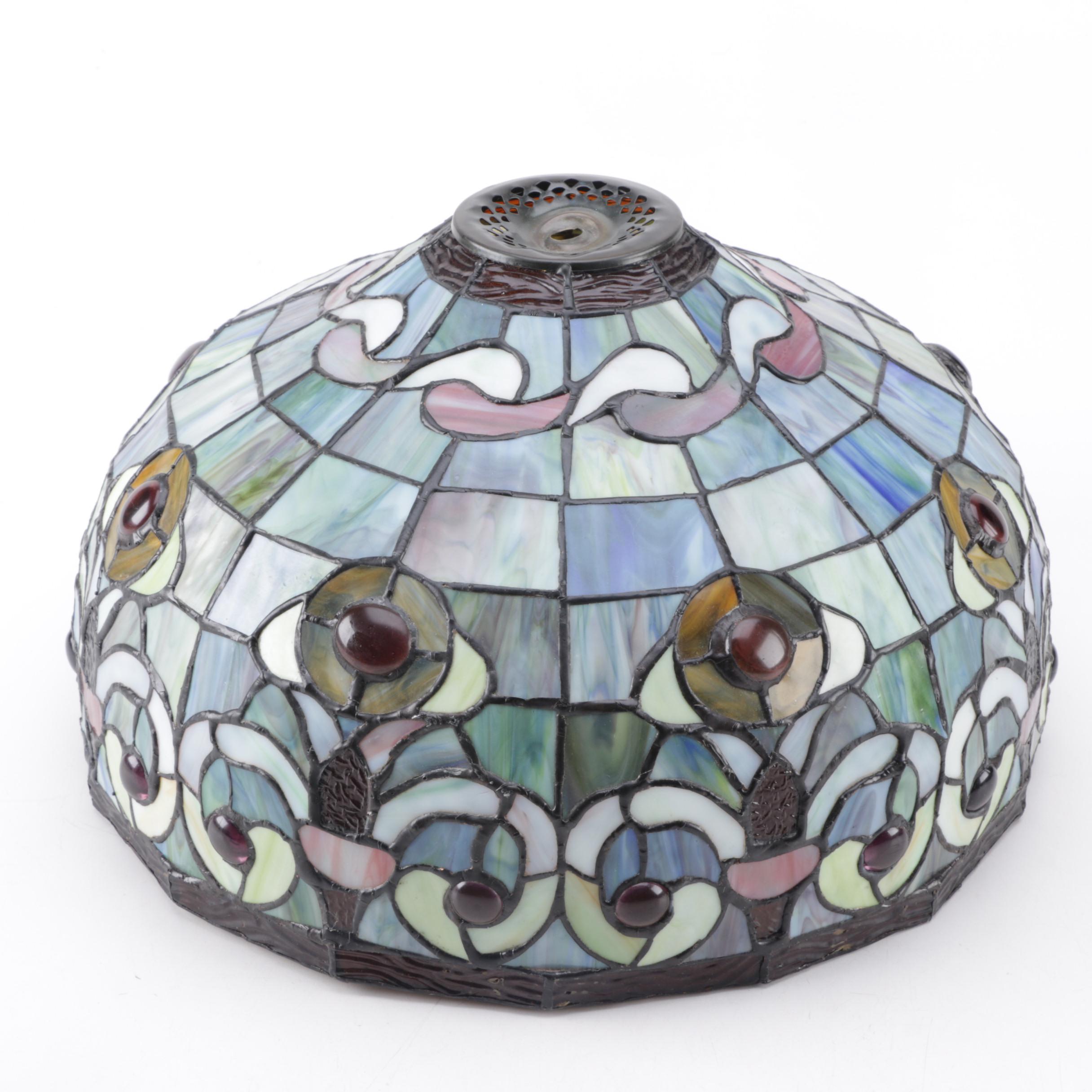 Tiffany Style Stained Glass Parlor Lamp