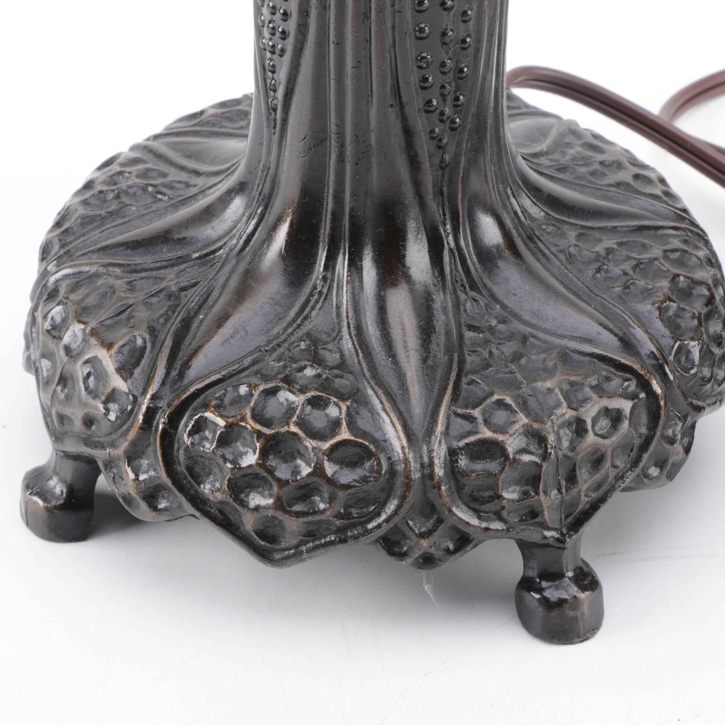 Tiffany Style Stained Glass Parlor Lamp