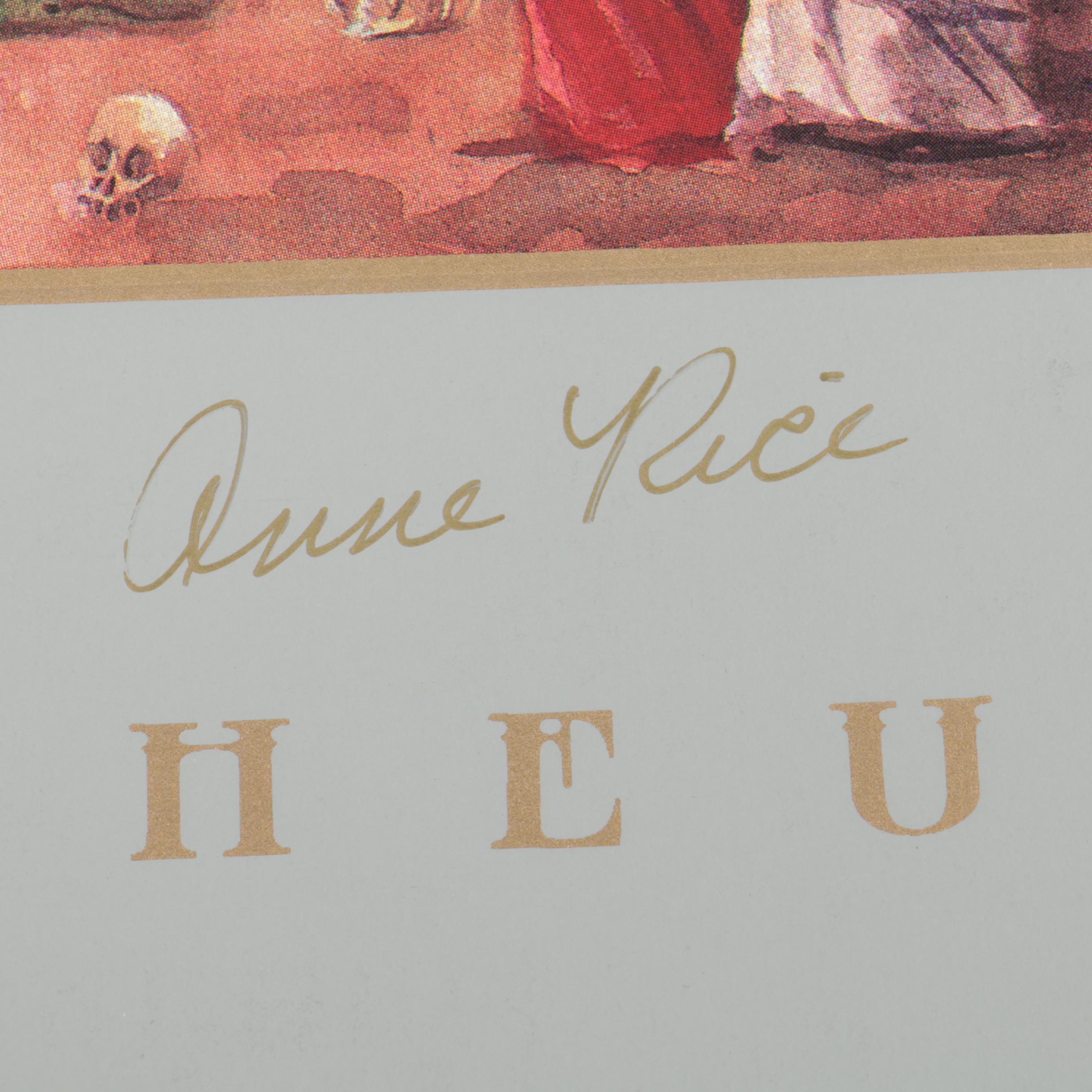 Anne Rice Limited Edition Krewe of Orpheus Poster