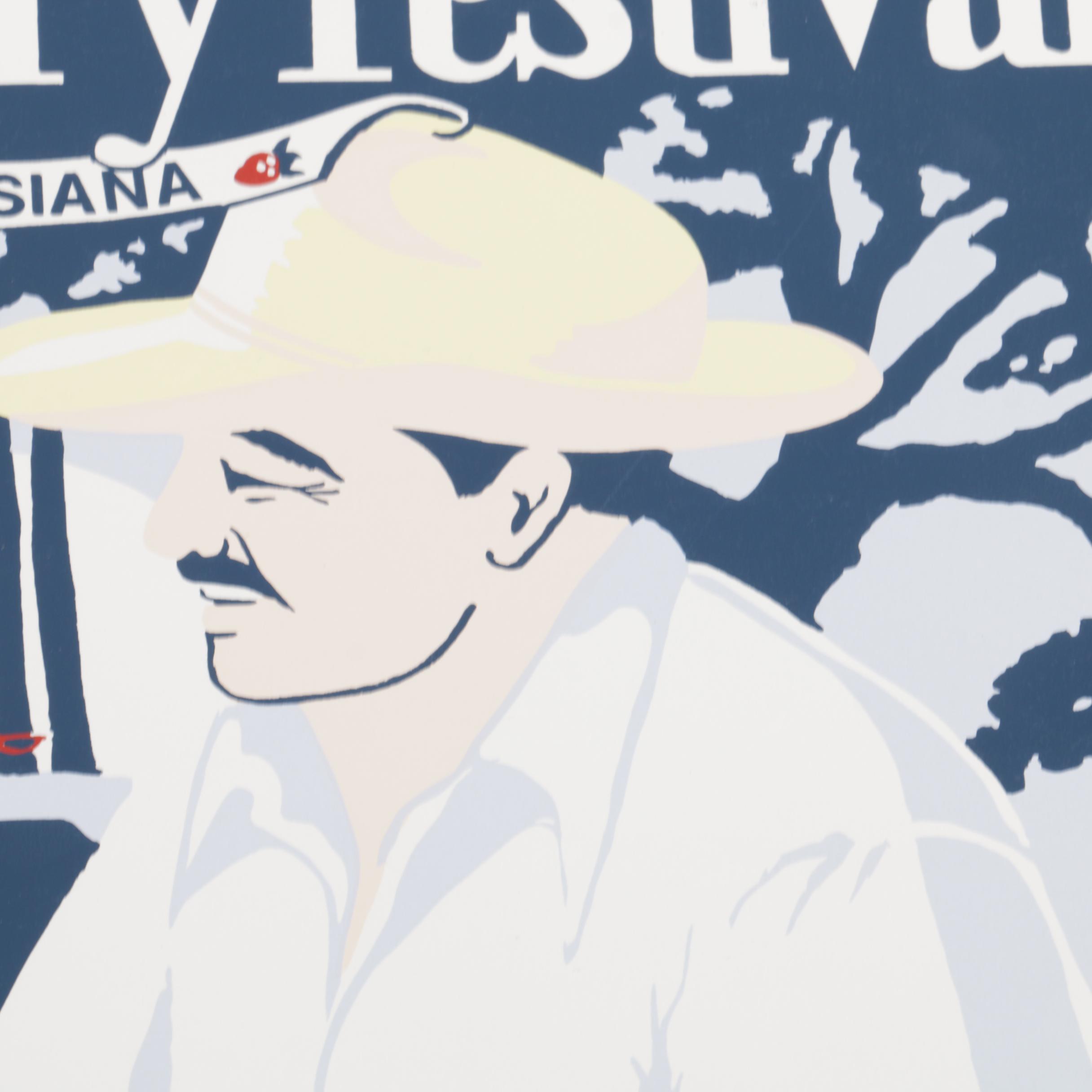 Holloway Limited Edition 1985 Ponchatoula Strawberry Festival Serigraph Poster