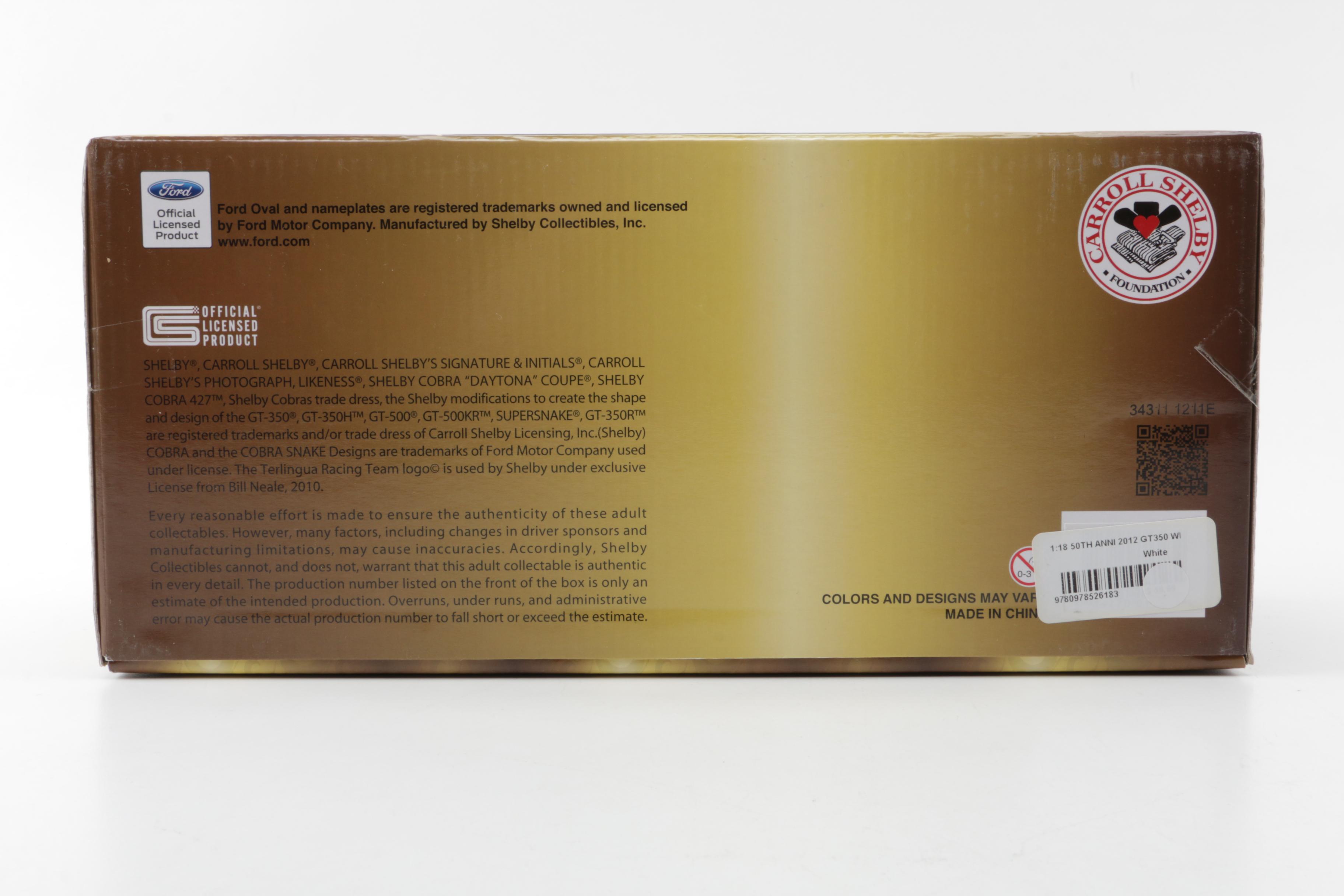 2012 Shelby American GT350 Die-Cast Replica Car