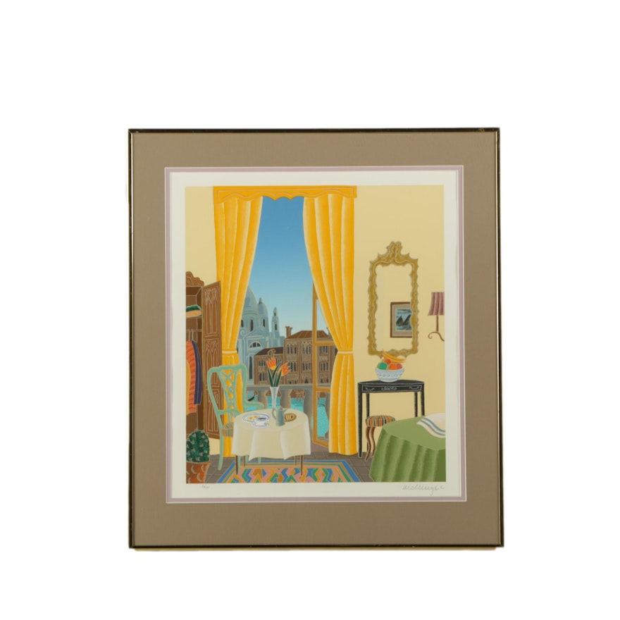 Thomas McKnight Limited Edition Serigraph "Mornings at the Gritti"