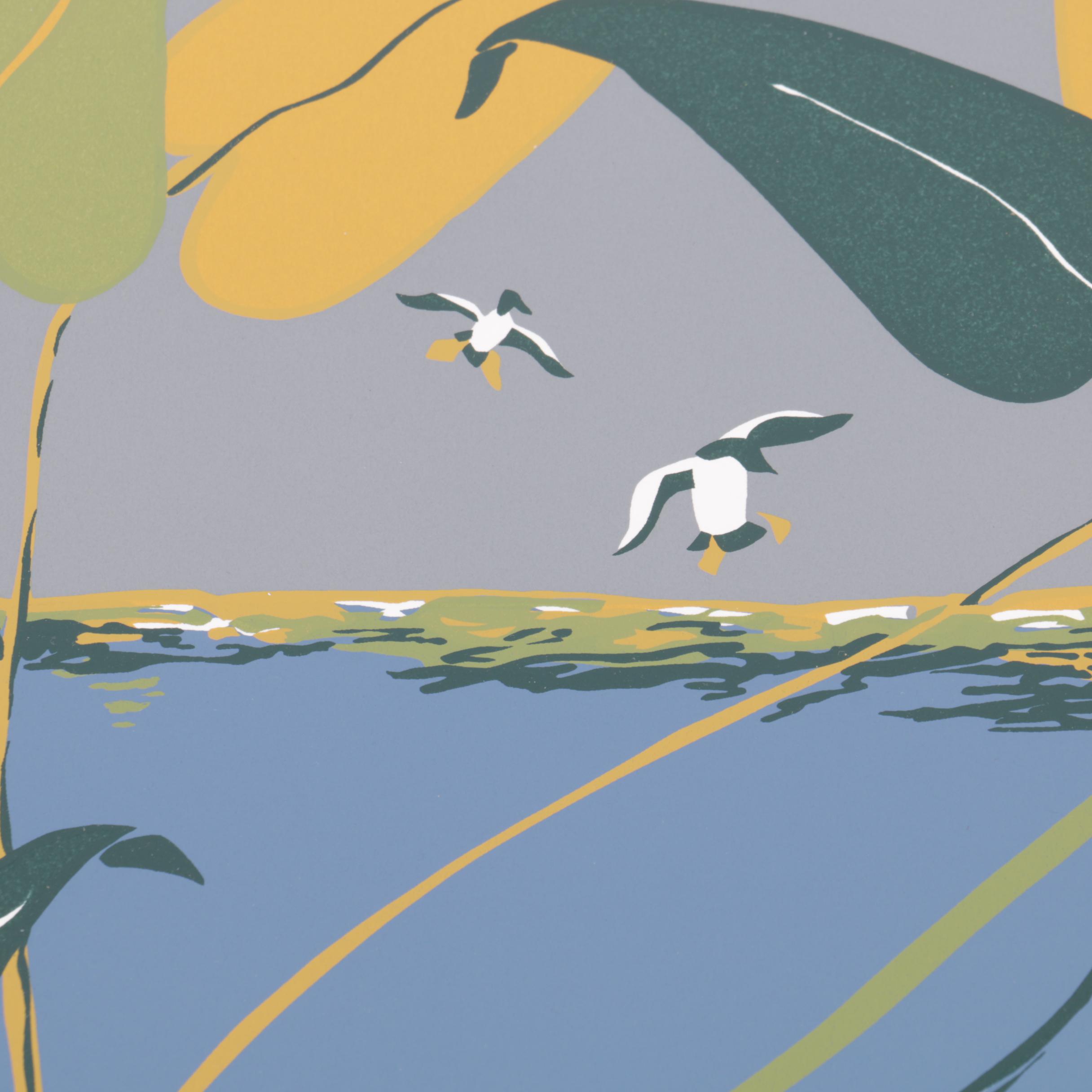 Georgie Dussouy 1995 Limited Edition Lacombe Crab Festival Serigraph Poster