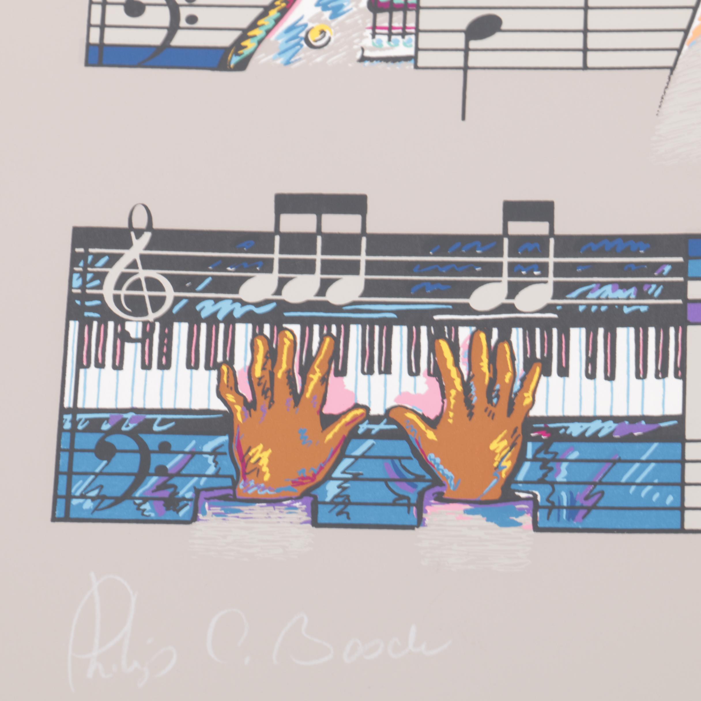 Bascle Limited Edition 1984 New Orleans Jazz and Heritage Festival Serigraph