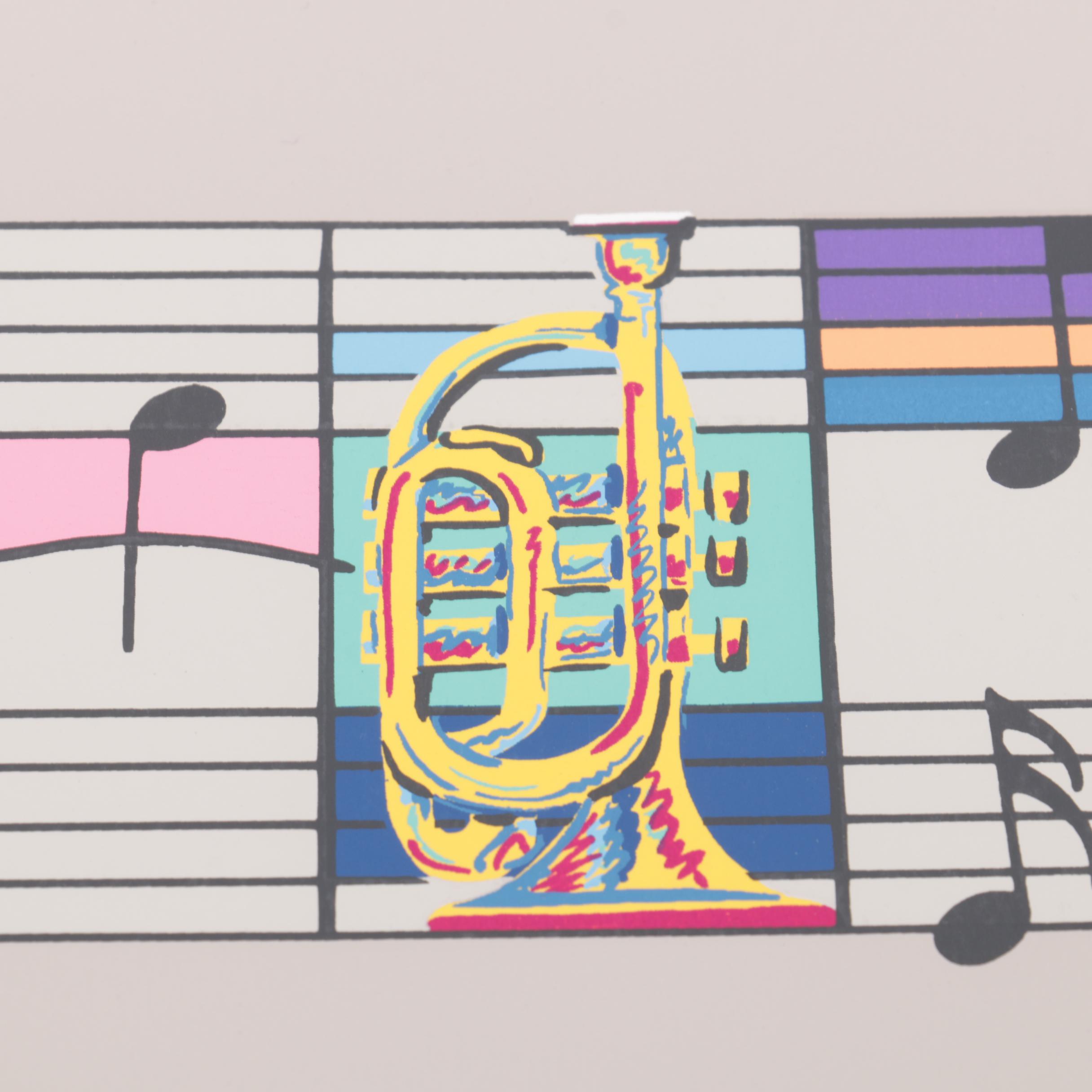 Bascle Limited Edition 1984 New Orleans Jazz and Heritage Festival Serigraph