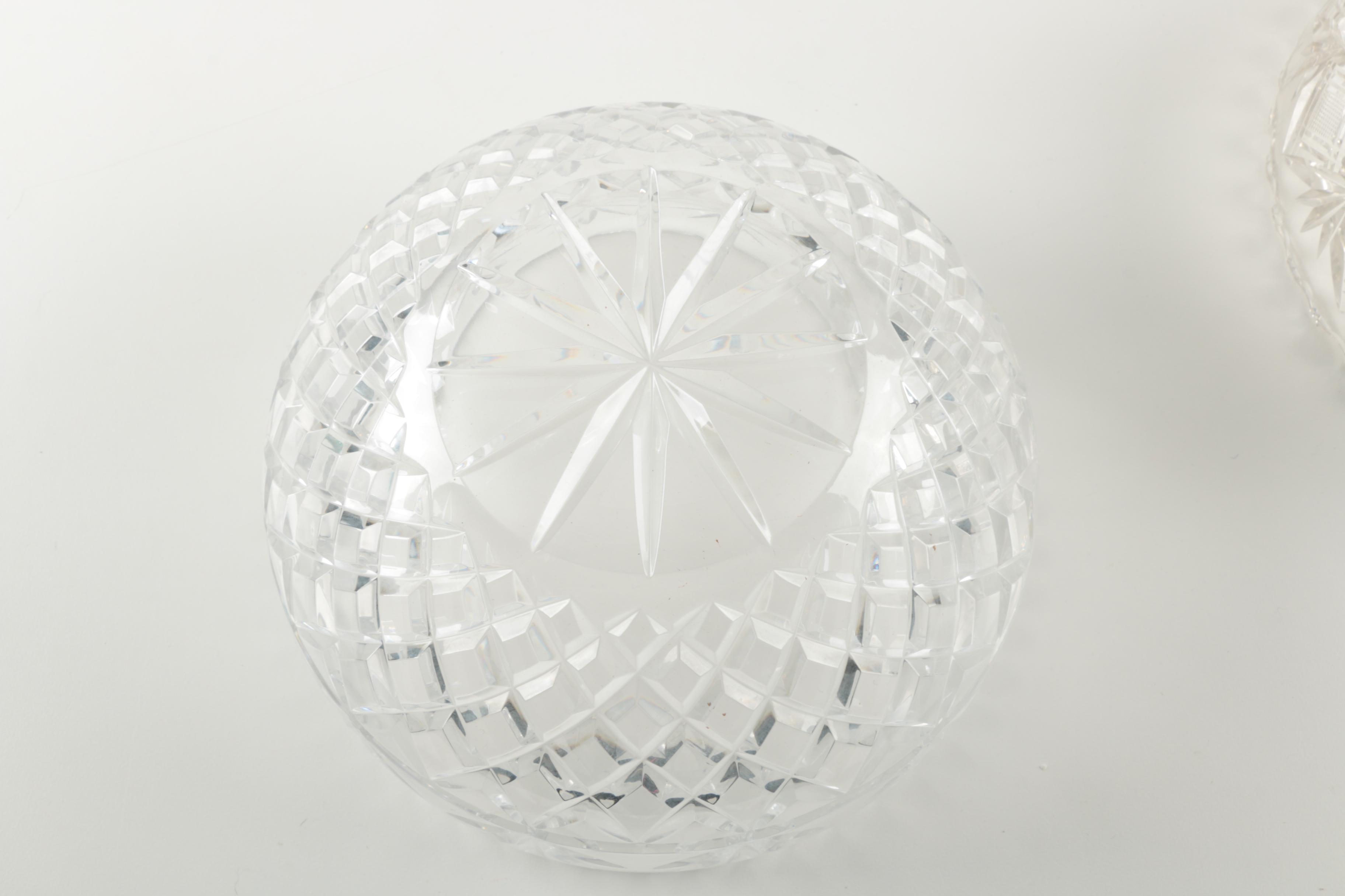 Vintage Cut Glass Serving Bowls