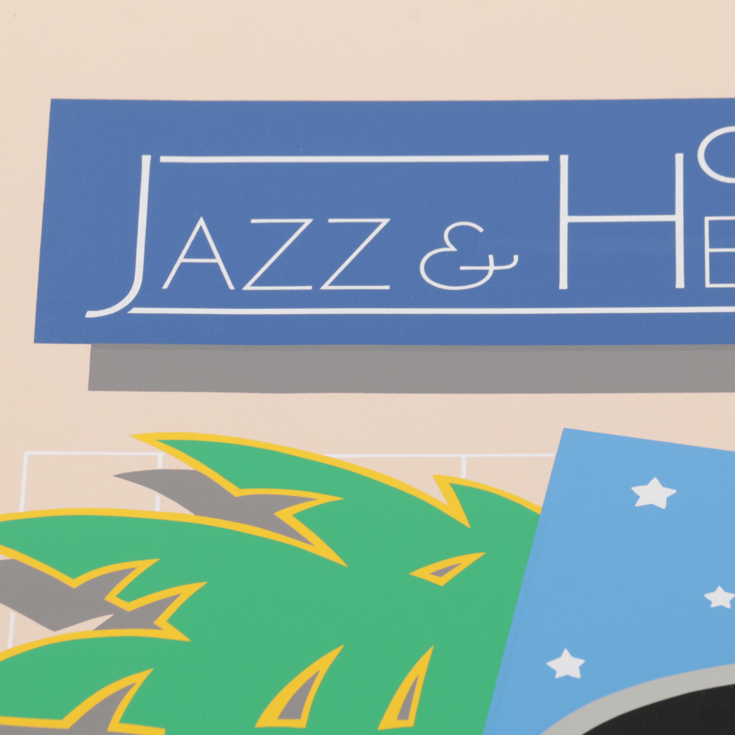 Hugh Ricks Limited Edition 1983 New Orleans Jazz and Heritage Festival Serigraph