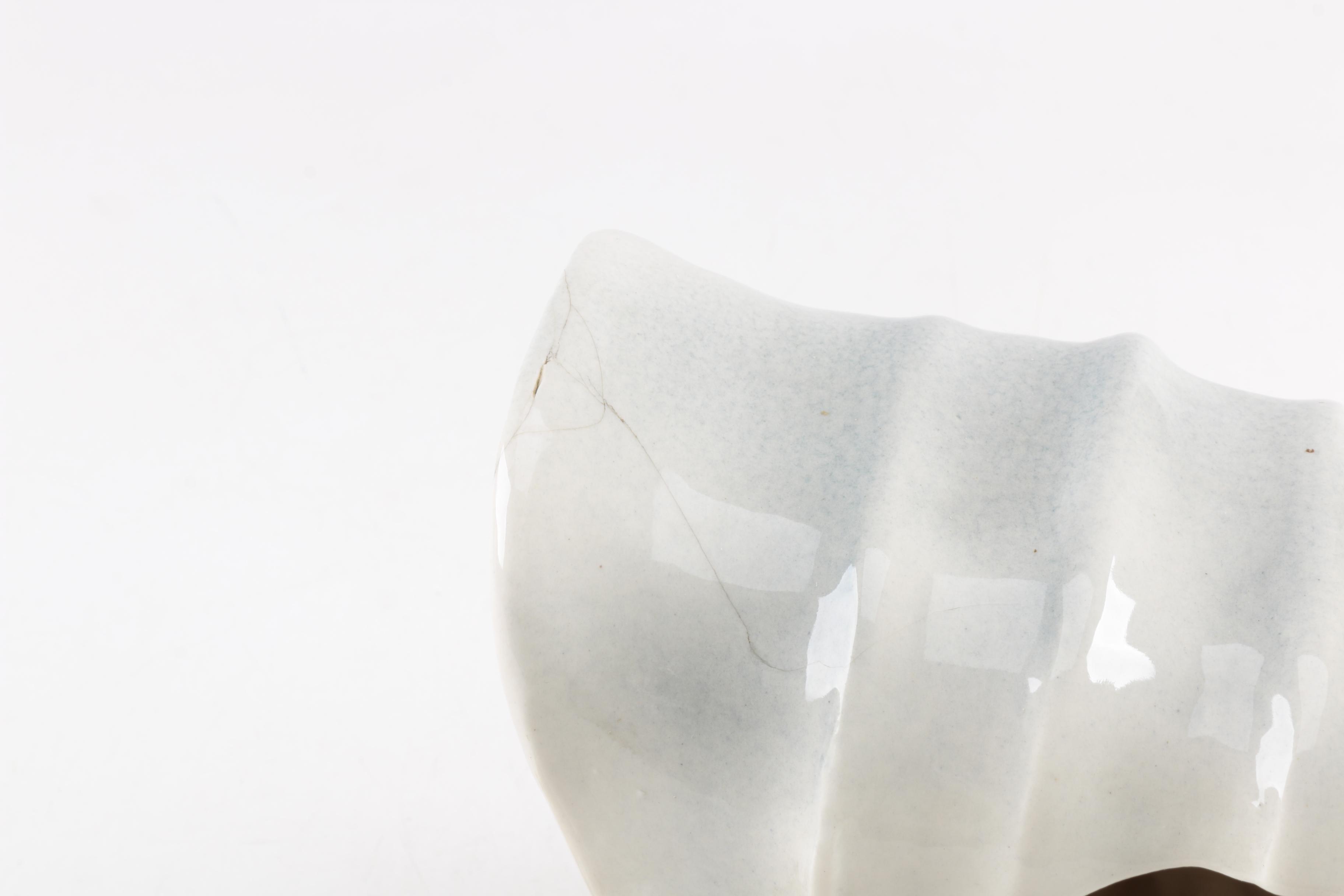 Vintage Ceramic Conestoga Wagon Accent Lamp