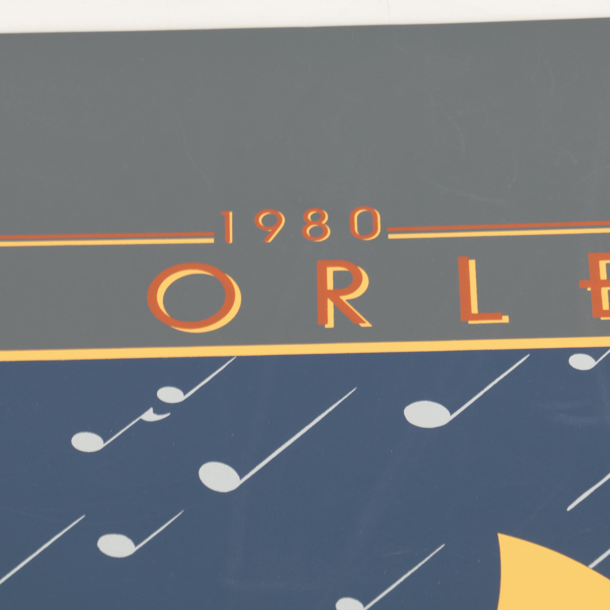 Collier Limited Edition 1980 New Orleans Jazz and Heritage Festival Serigraph