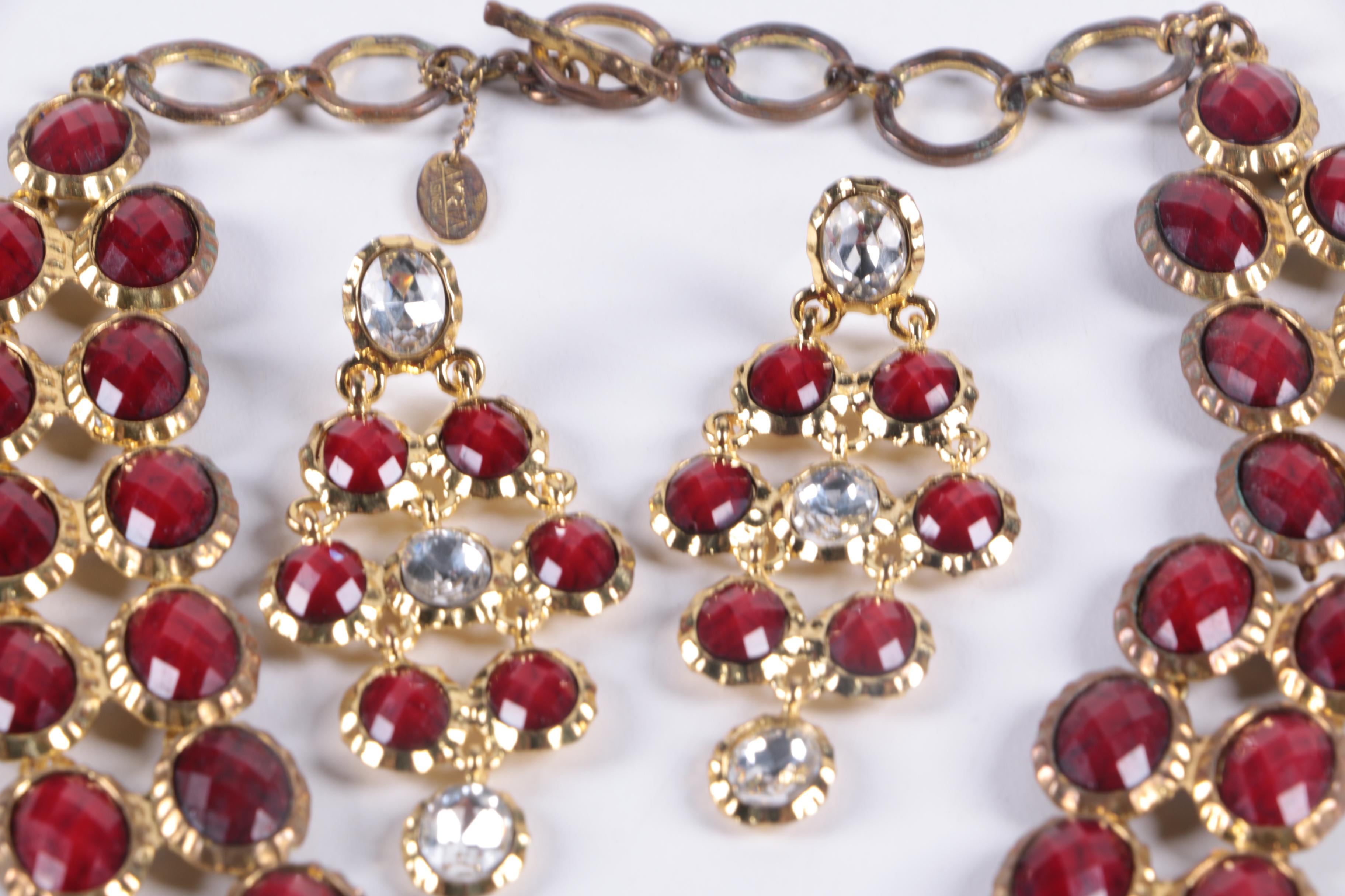 Collection of Amrita Singh Necklaces and Earrings