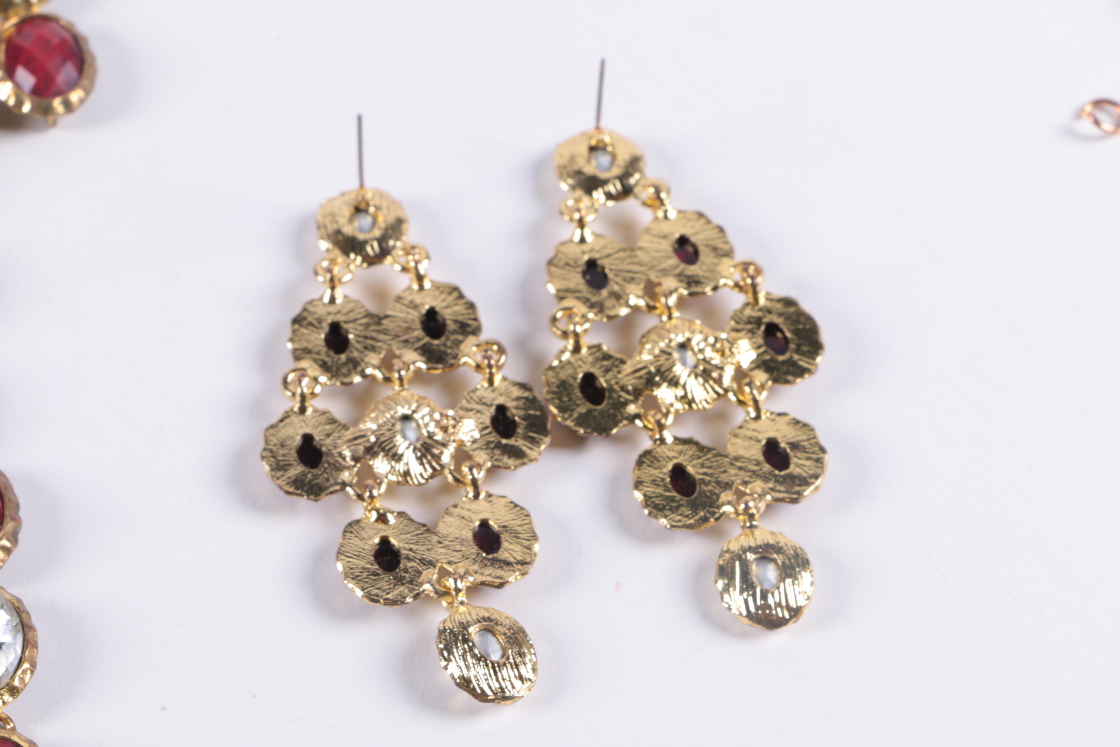 Collection of Amrita Singh Necklaces and Earrings