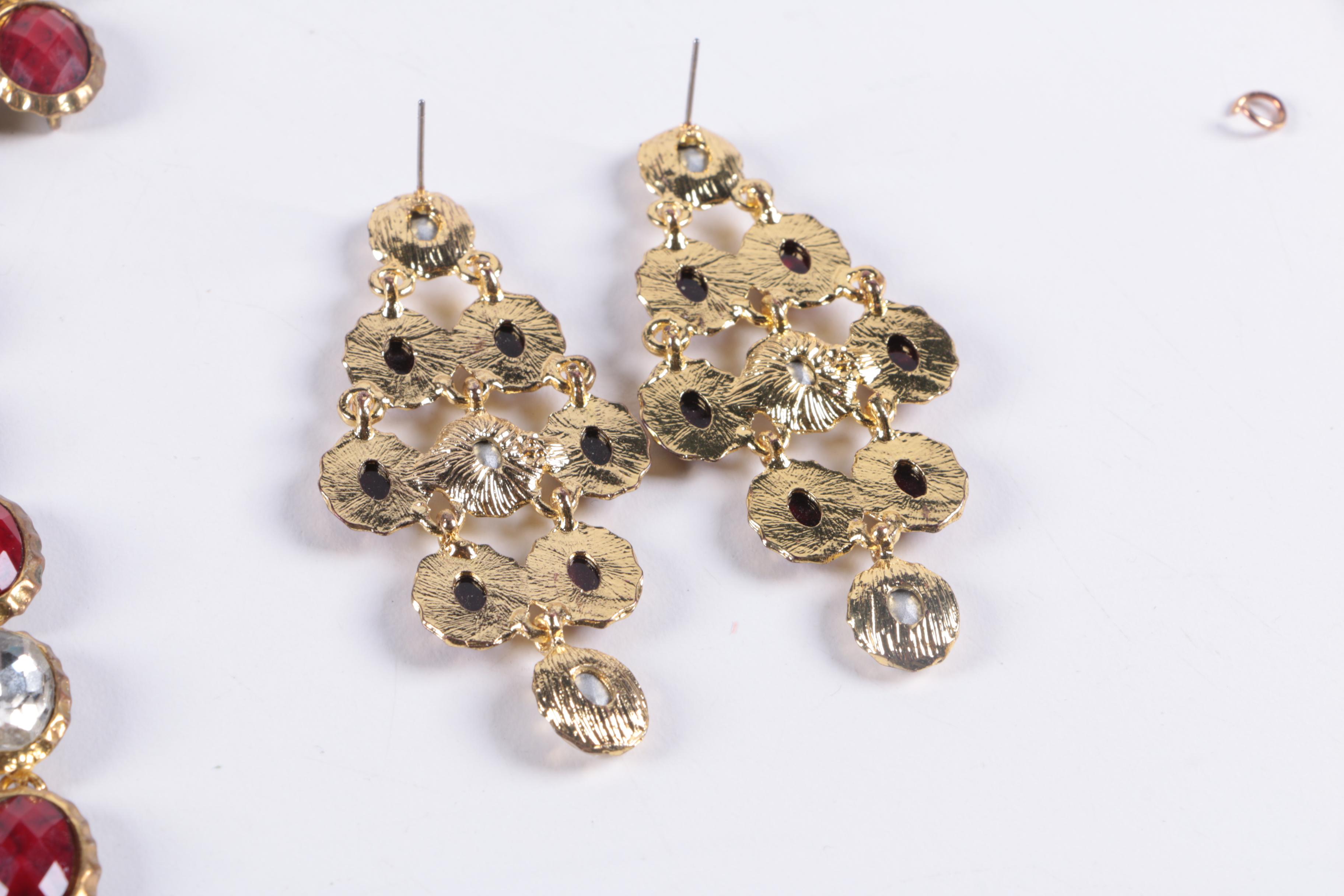 Collection of Amrita Singh Necklaces and Earrings