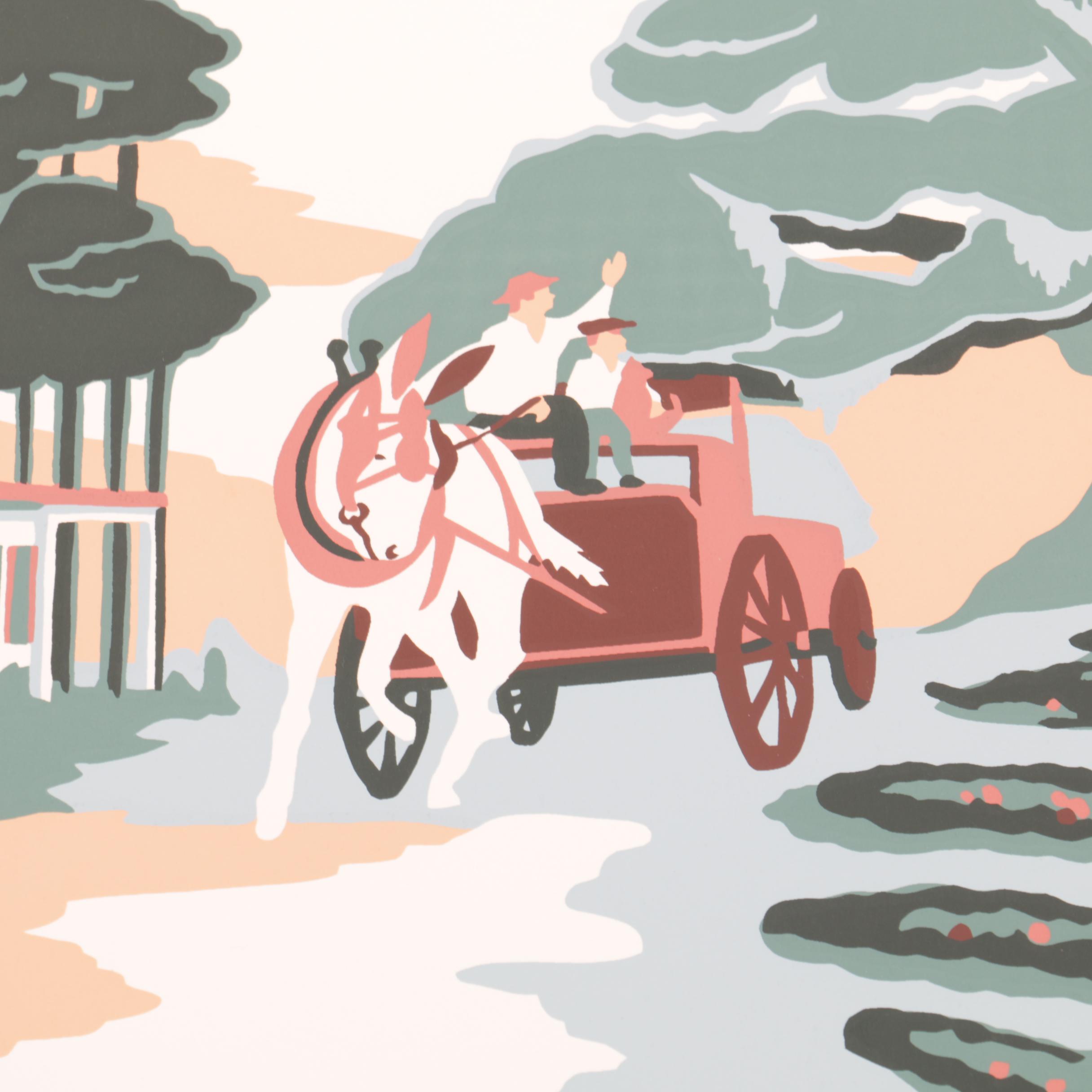 Holloway Limited Edition 1995 Ponchatoula Strawberry Festival Serigraph Poster