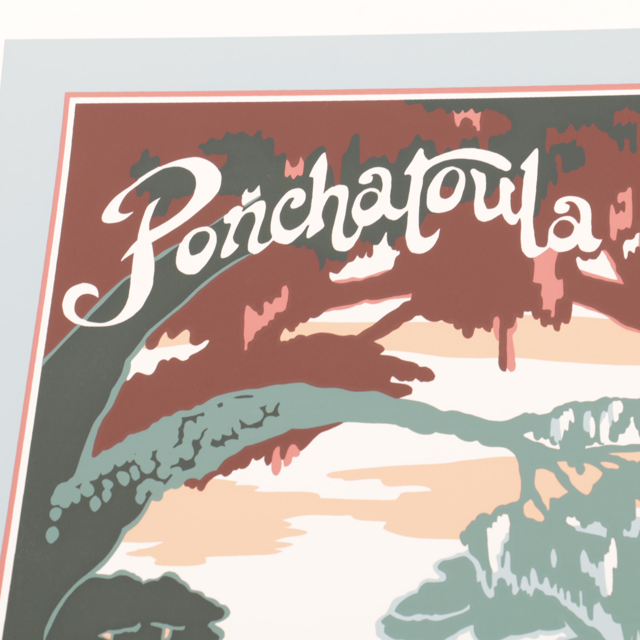 Holloway Limited Edition 1995 Ponchatoula Strawberry Festival Serigraph Poster