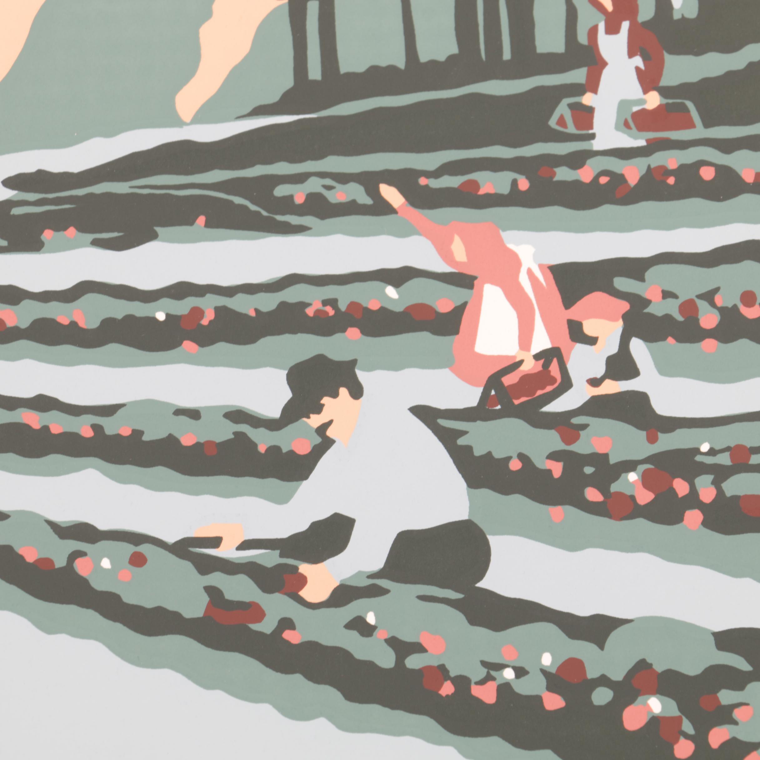 Holloway Limited Edition 1995 Ponchatoula Strawberry Festival Serigraph Poster