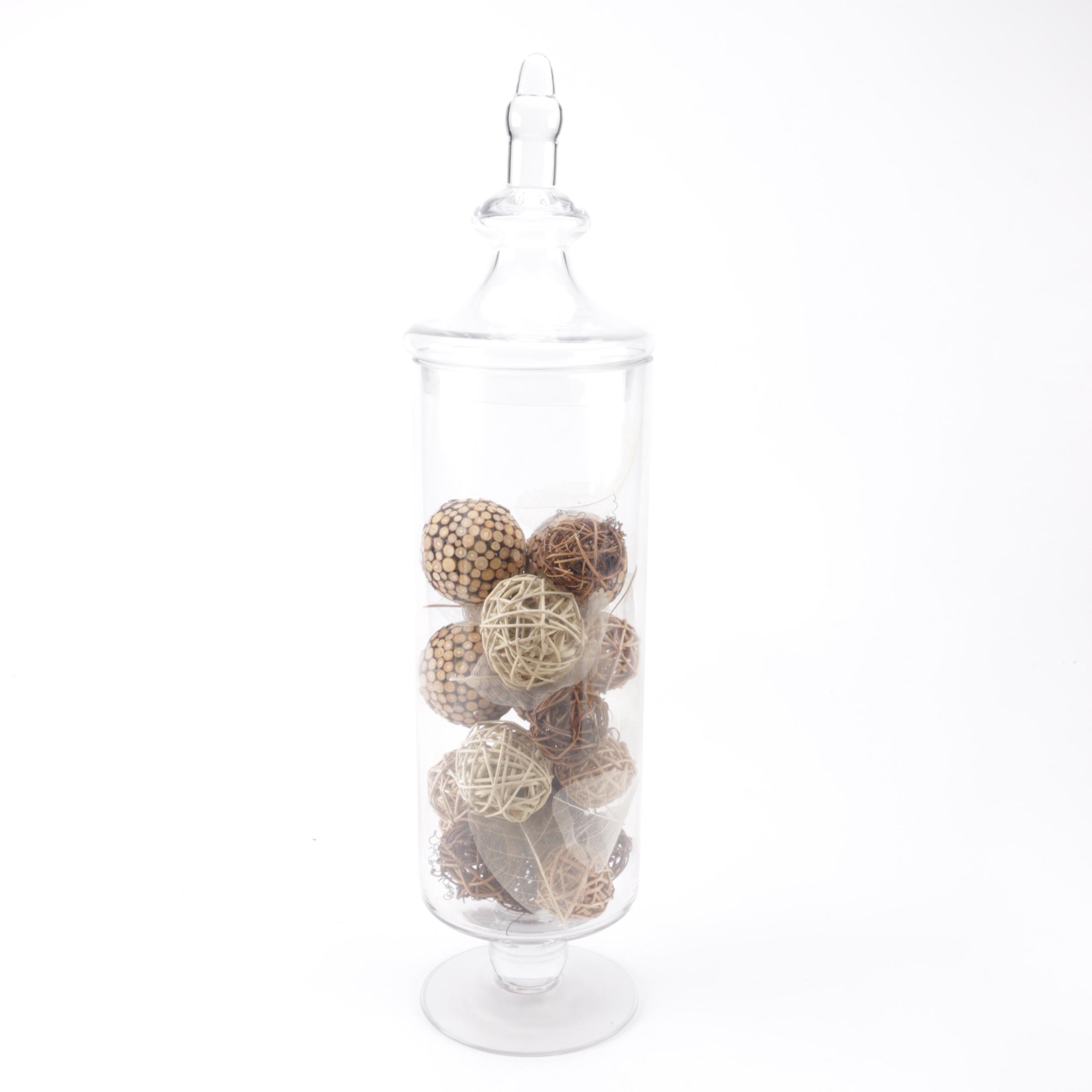 Two Glass Jars with Lids