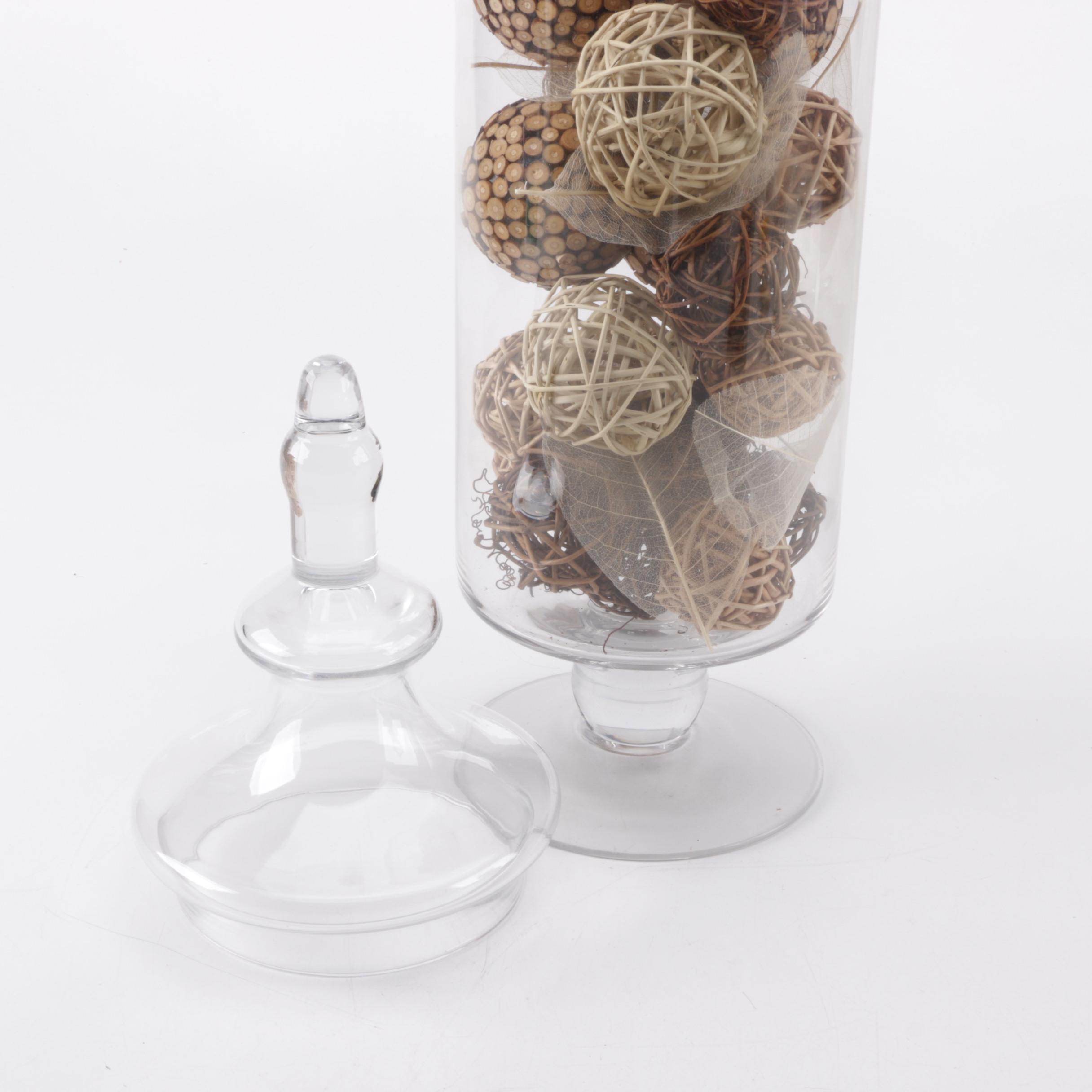 Two Glass Jars with Lids