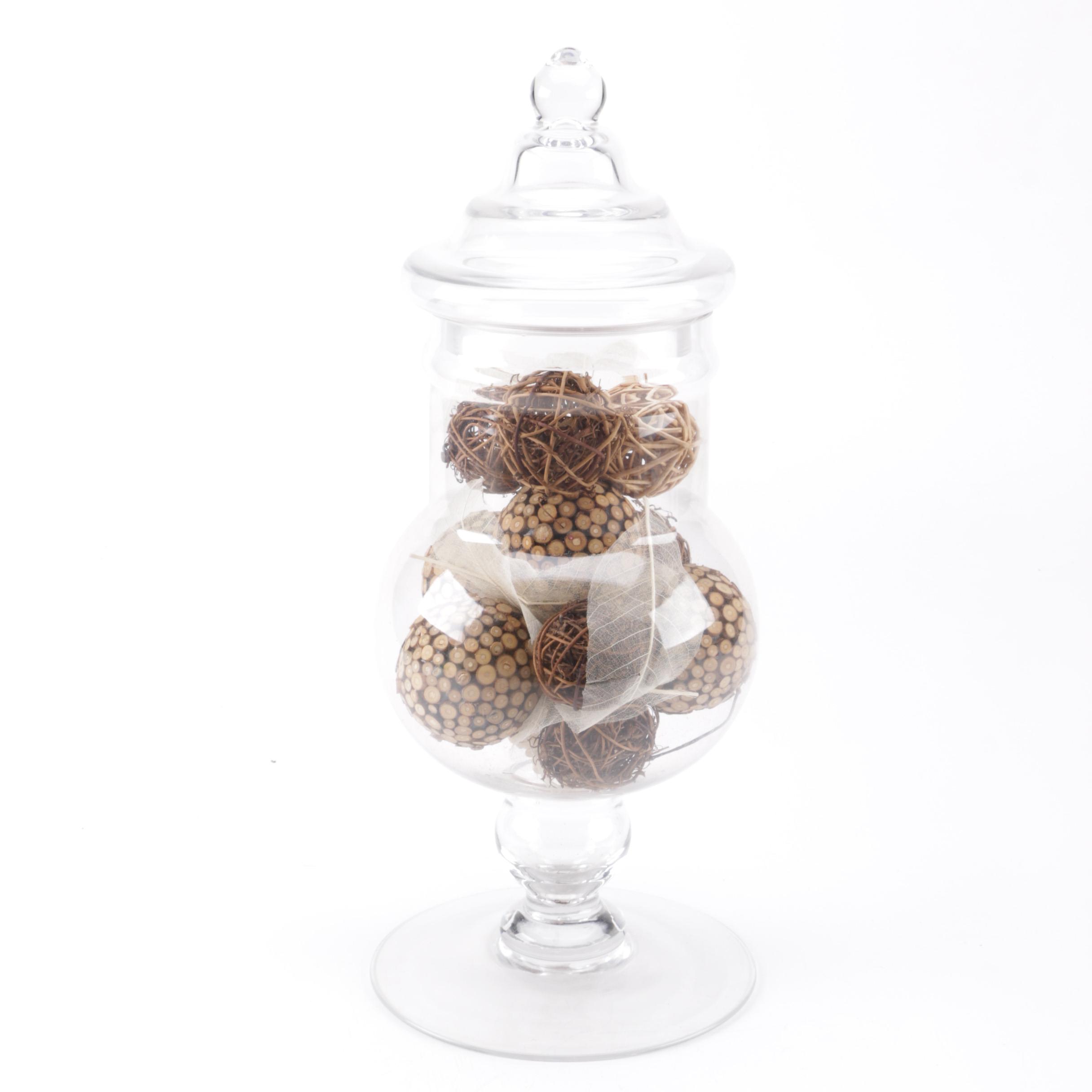 Two Glass Jars with Lids