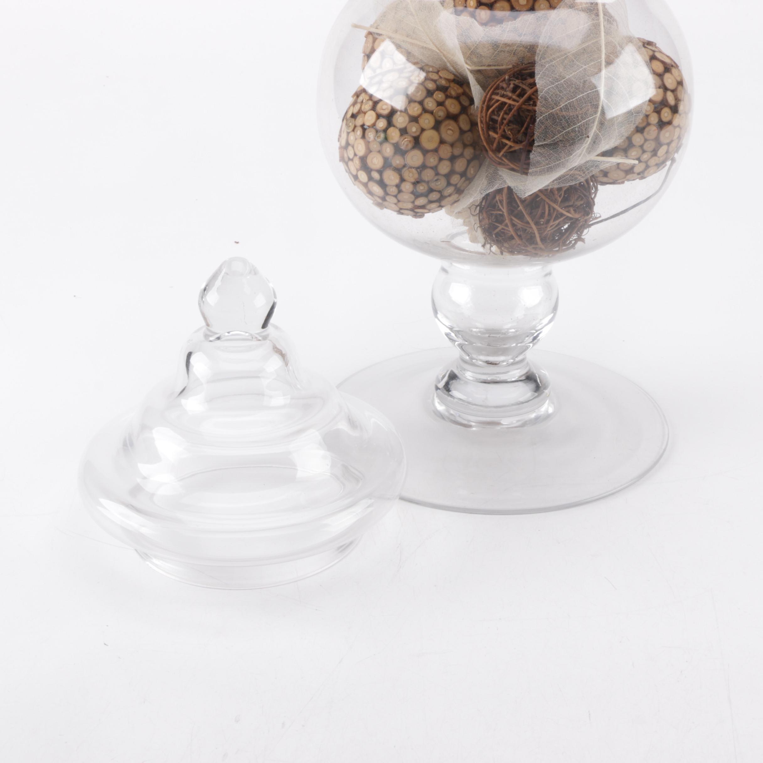 Two Glass Jars with Lids