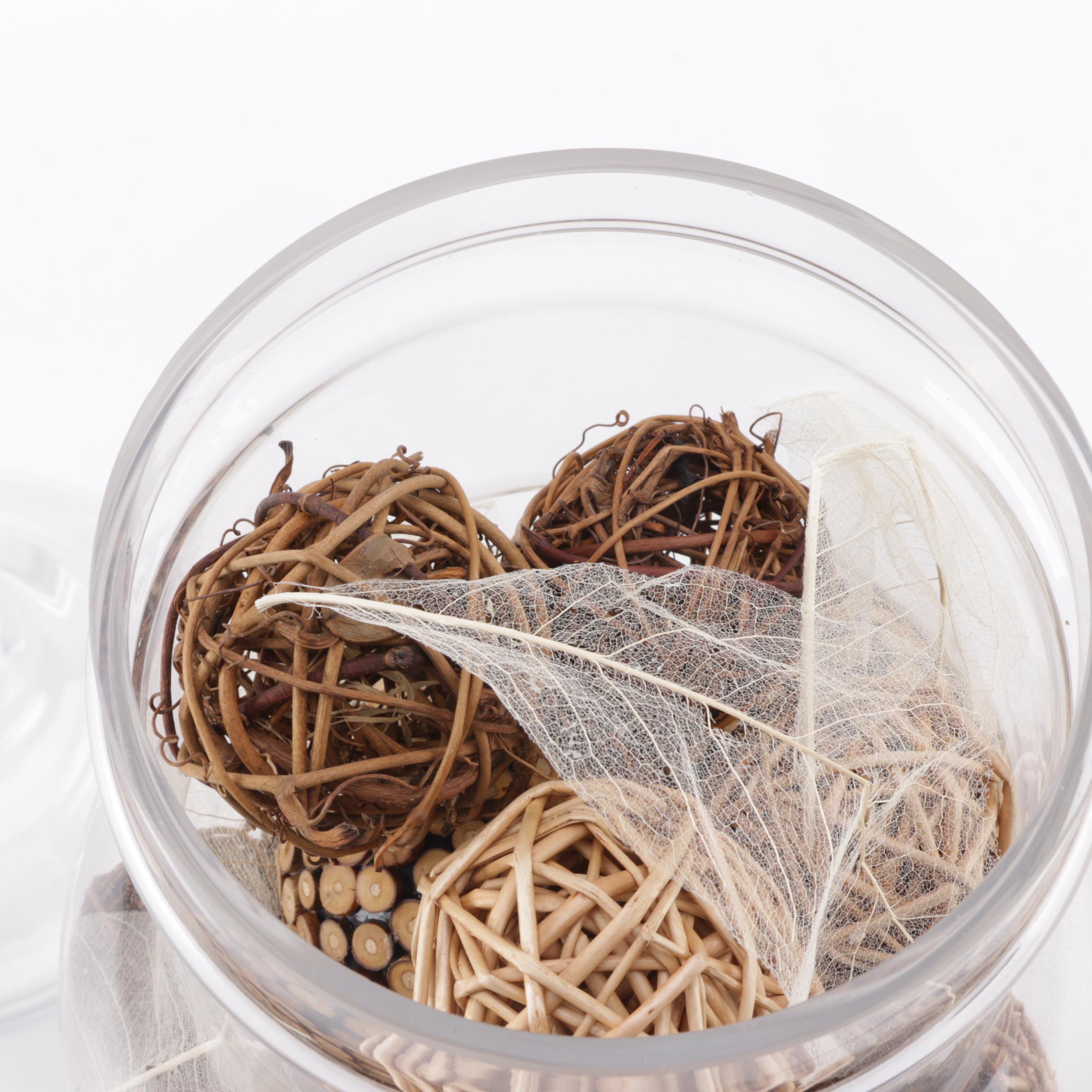 Two Glass Jars with Lids