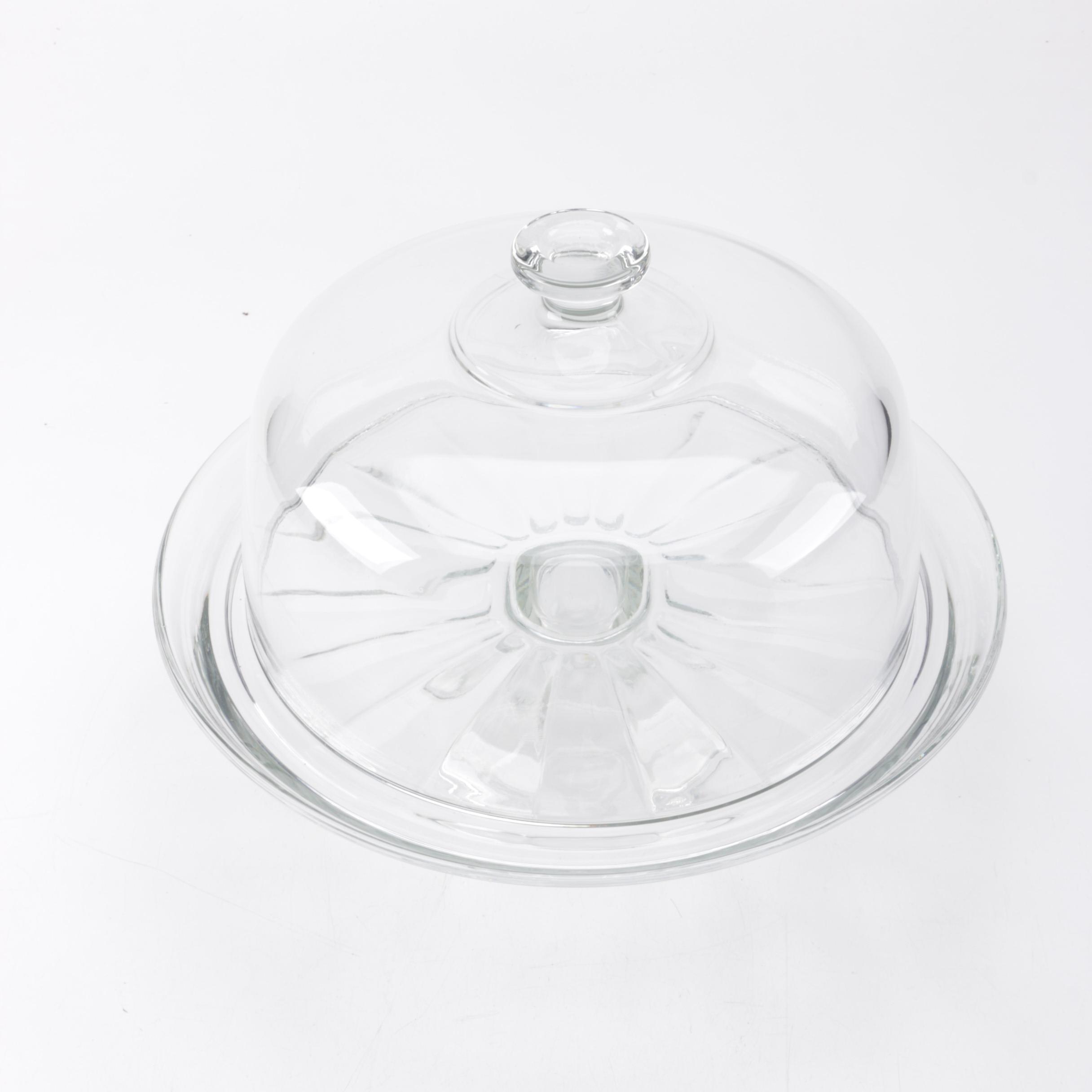 Glass Cake Stand with Cloche