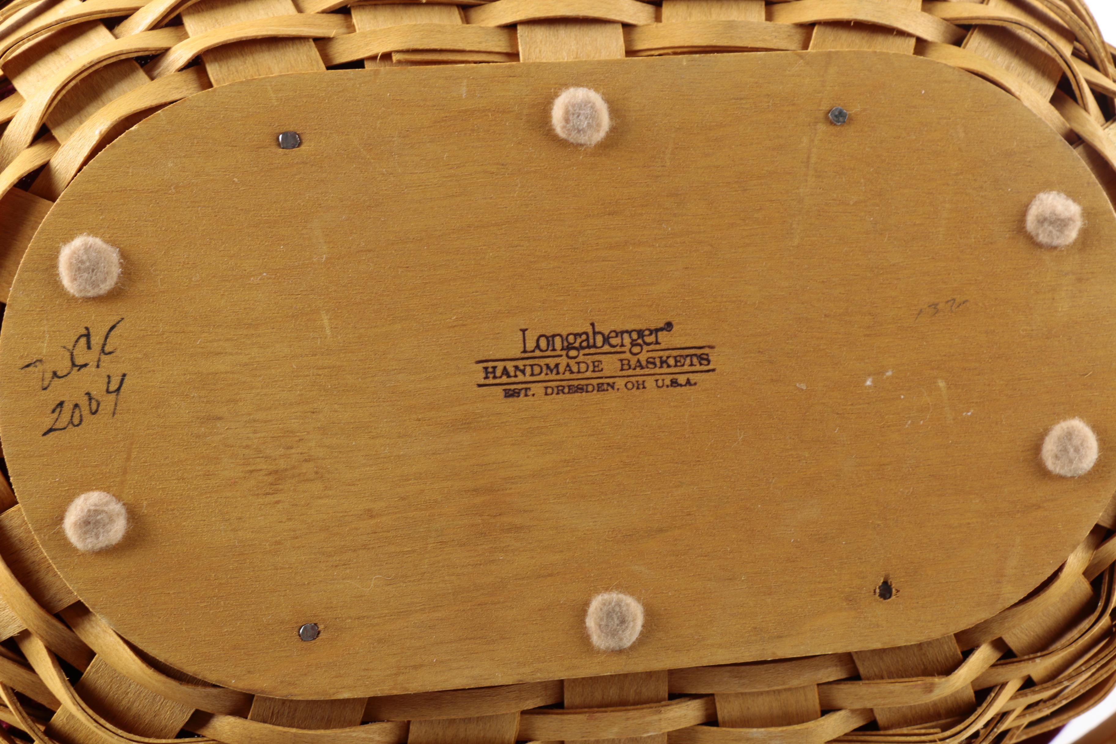Three Woven Longaberger Baskets