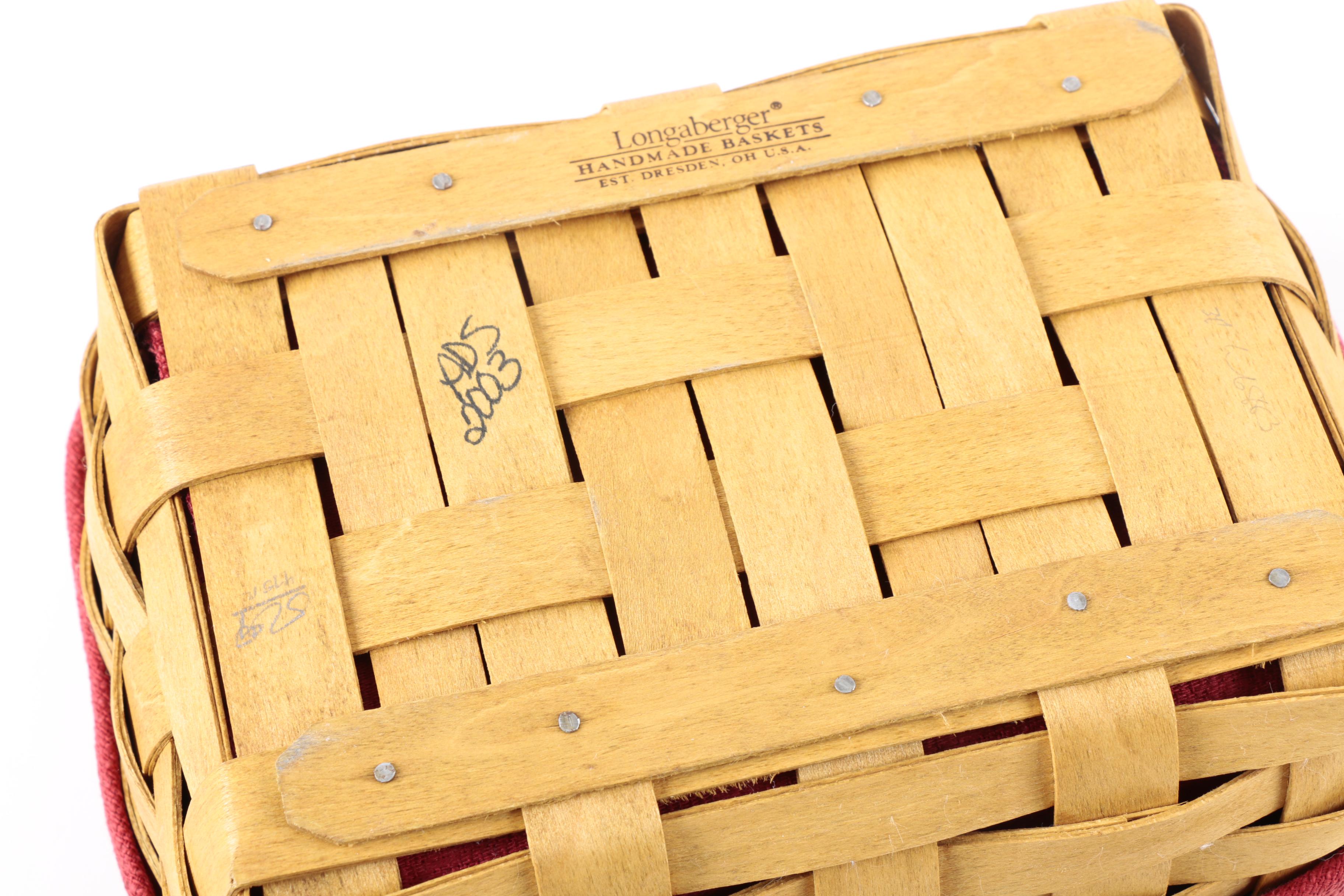 Three Woven Longaberger Baskets