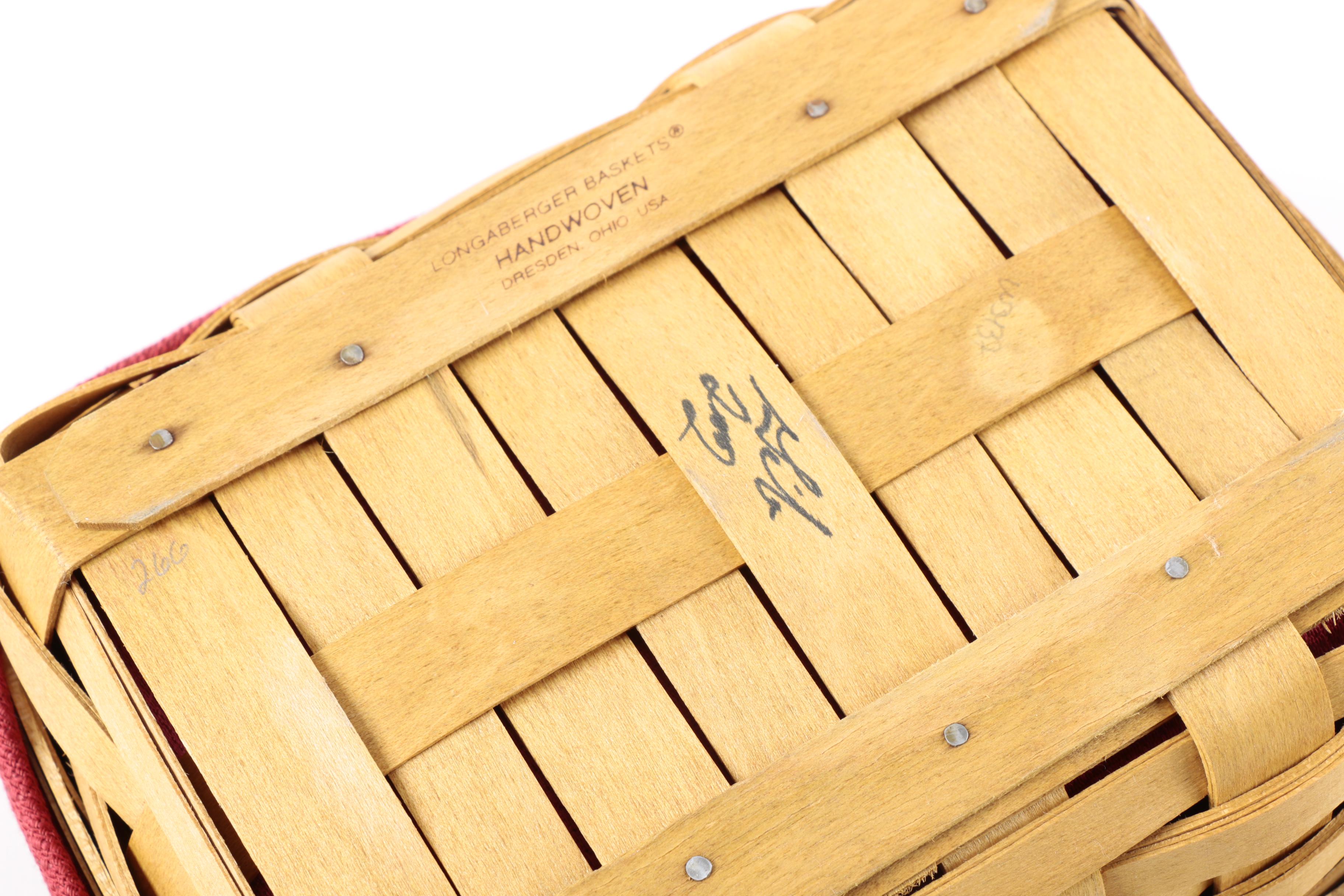 Three Woven Longaberger Baskets