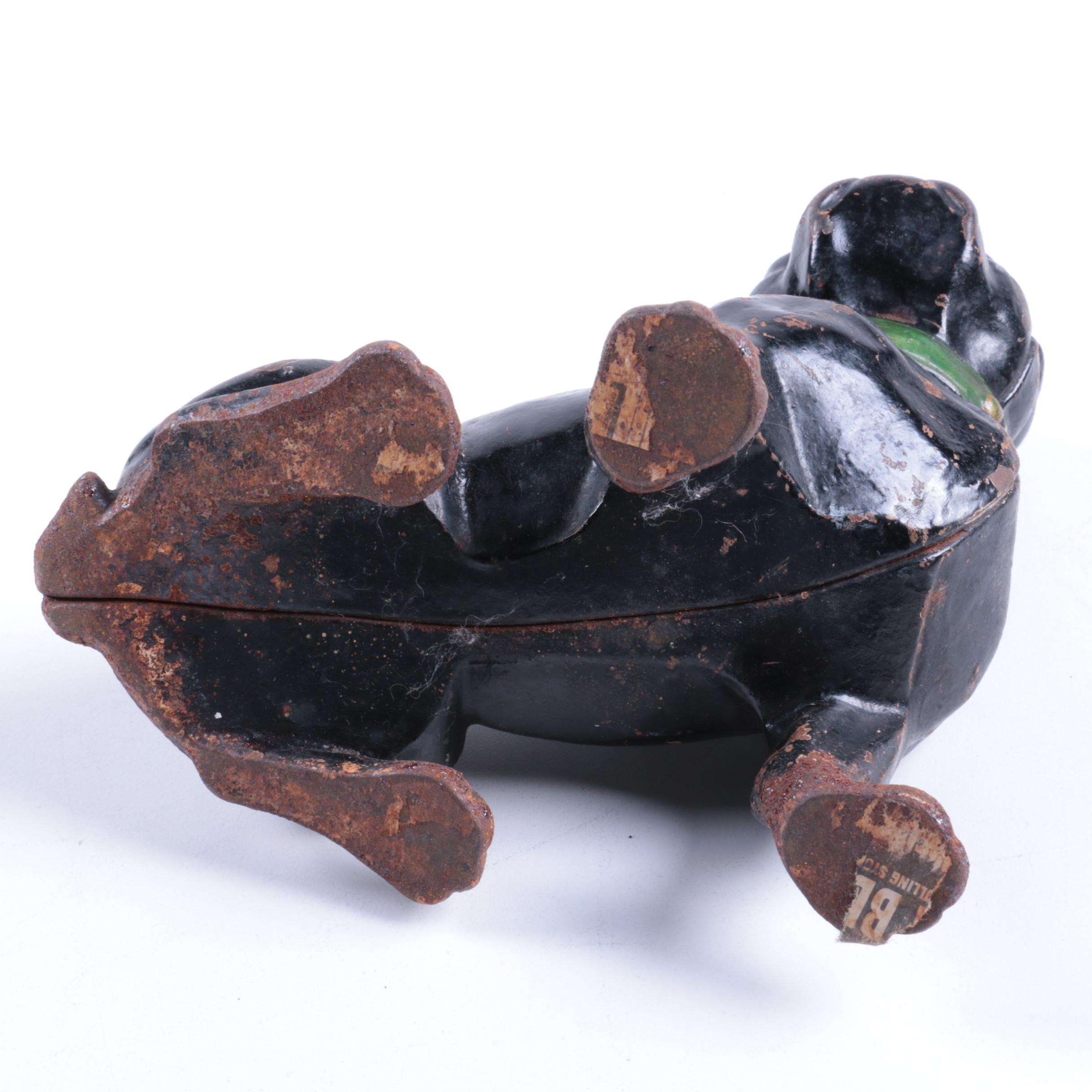 Vintage Cast Iron French Bulldog Doorstop