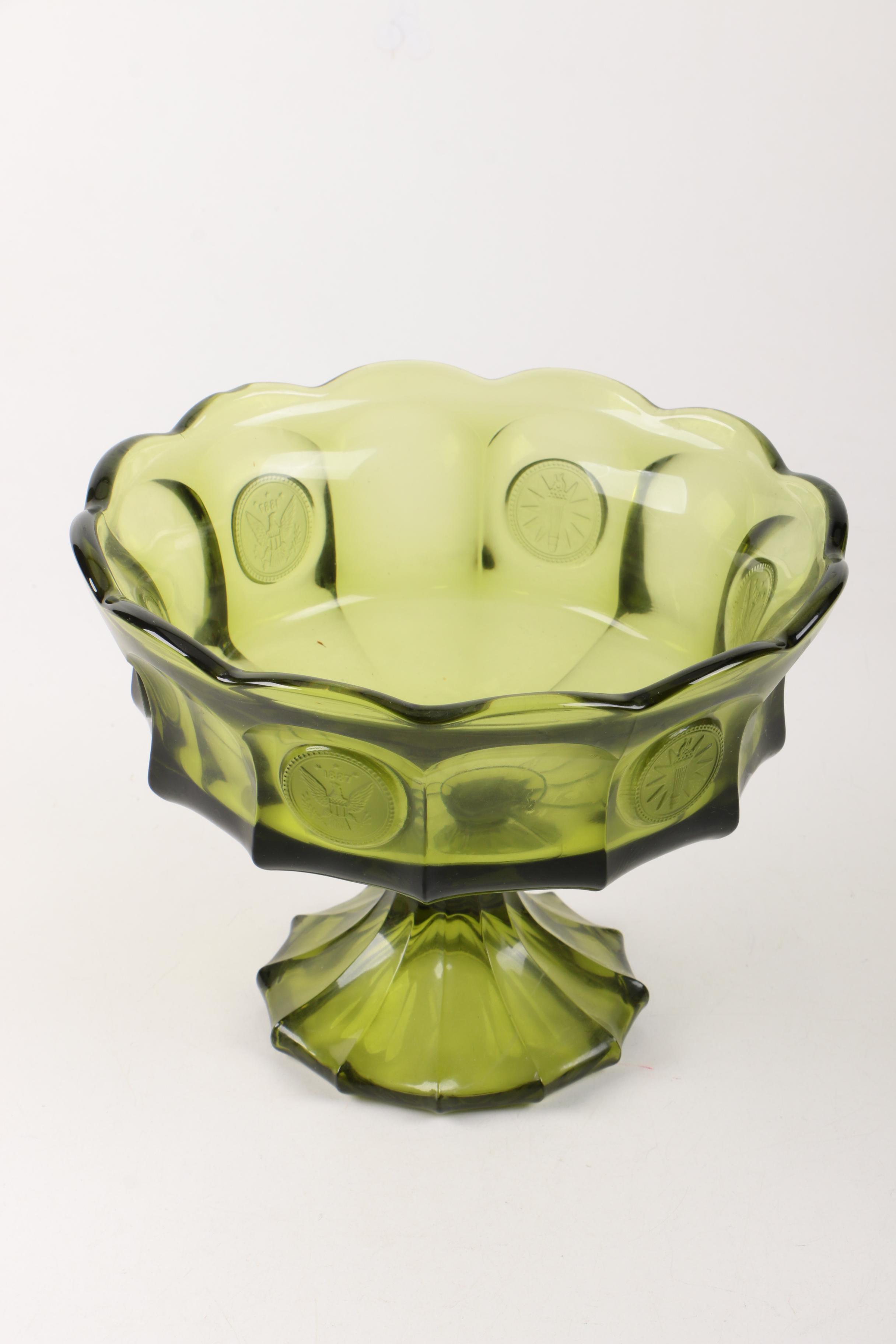 Vintage Glass Tableware including Fostoria "Coin"