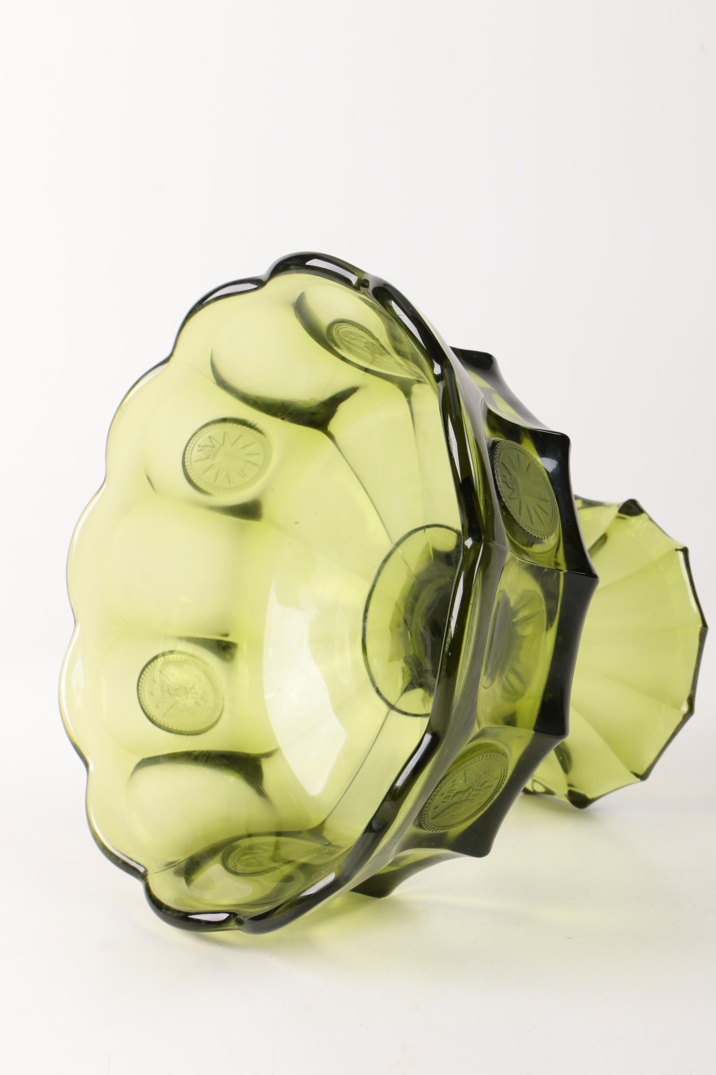 Vintage Glass Tableware including Fostoria "Coin"