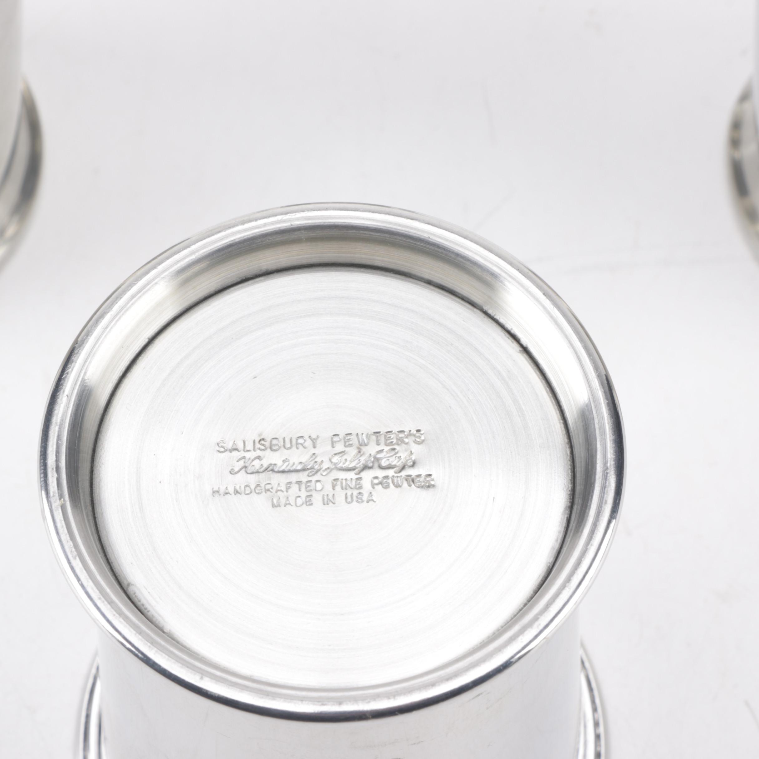 Salisbury Pewter Inc. "Kentucky Julep Cups" Set