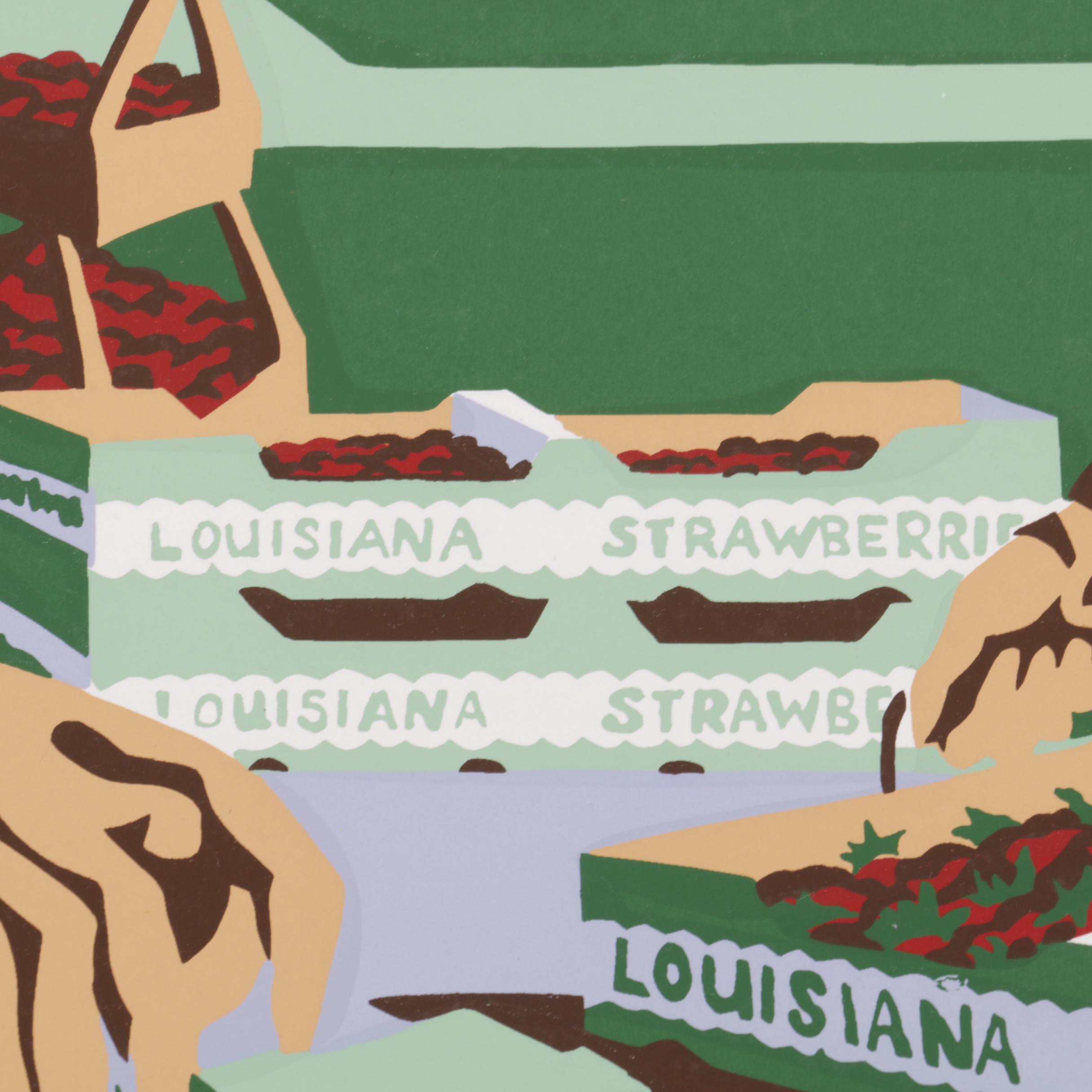 Limited Edition Ponchatoula Strawberry Festival Posters From 1983 and 2004
