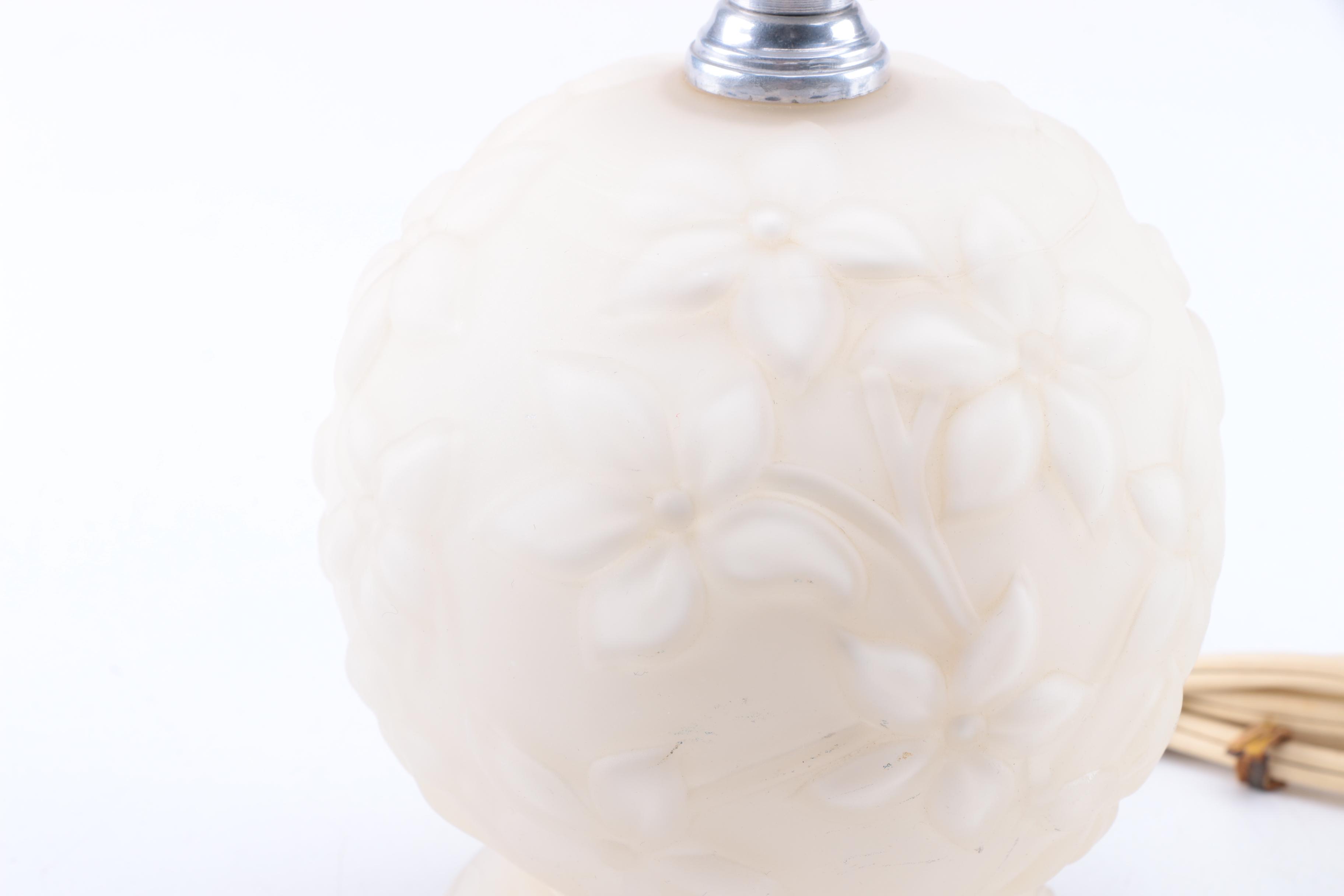 Embossed Glass Lamp and Candle Holder Collection