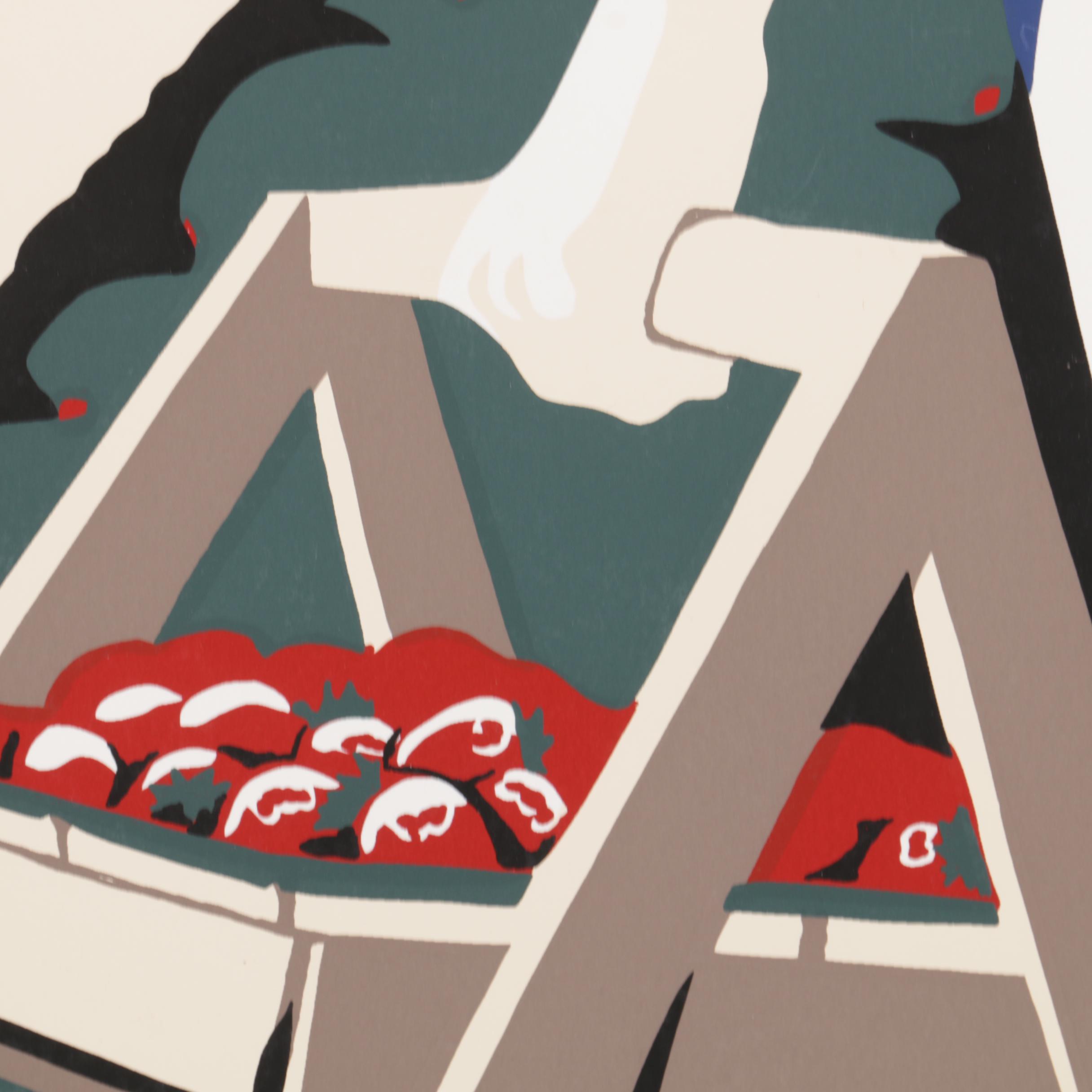 Holloway Limited Edition 1984 Ponchatoula Strawberry Festival Serigraph