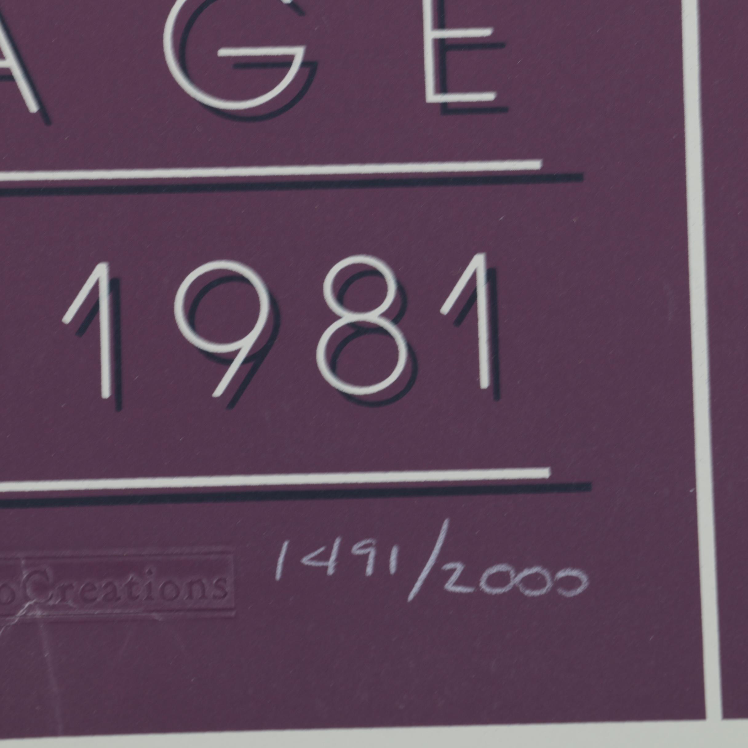 Martin Limited Edition 1981 New Orleans Jazz and Heritage Festival Serigraph