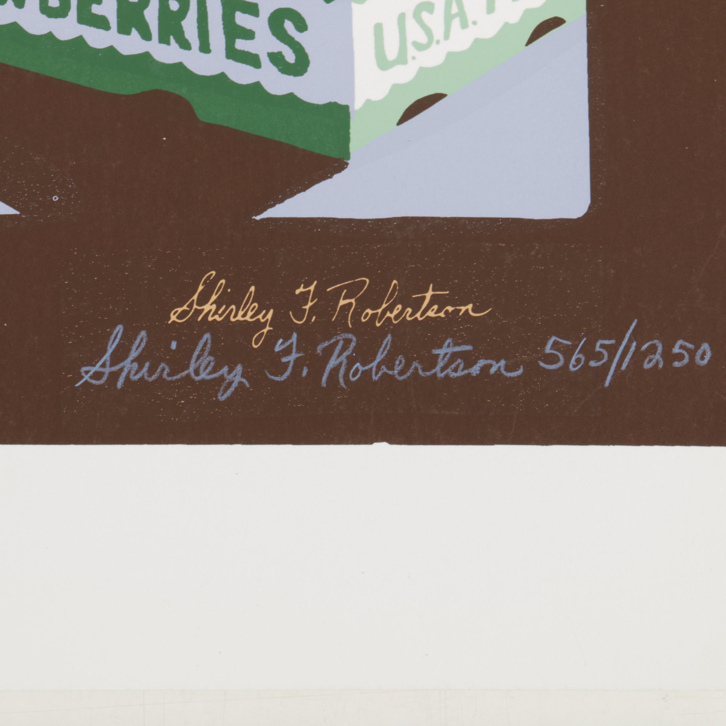 Robertson Limited Edition 1983 Ponchatoula Strawberry Festival Serigraph Poster