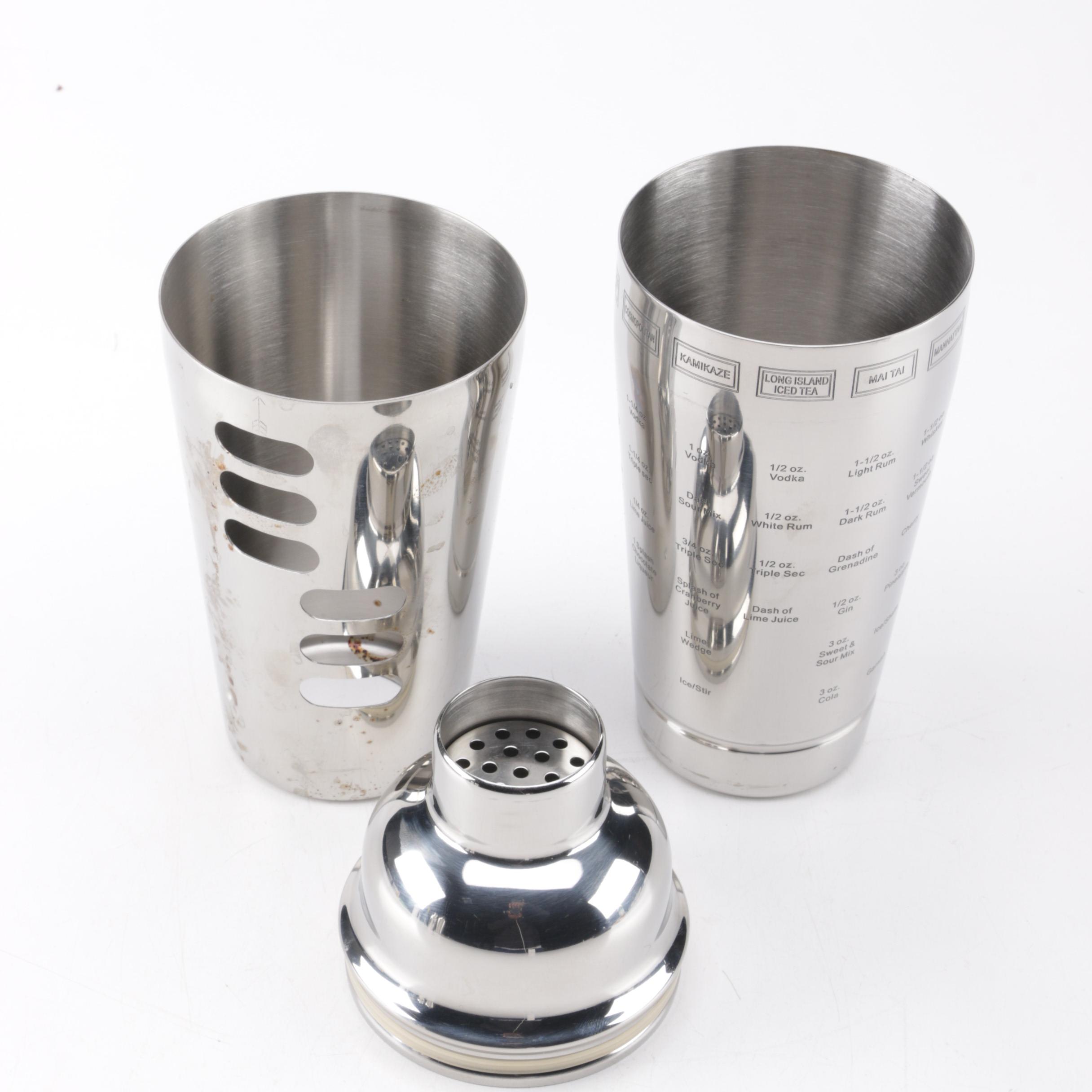 Metal Martini Shakers