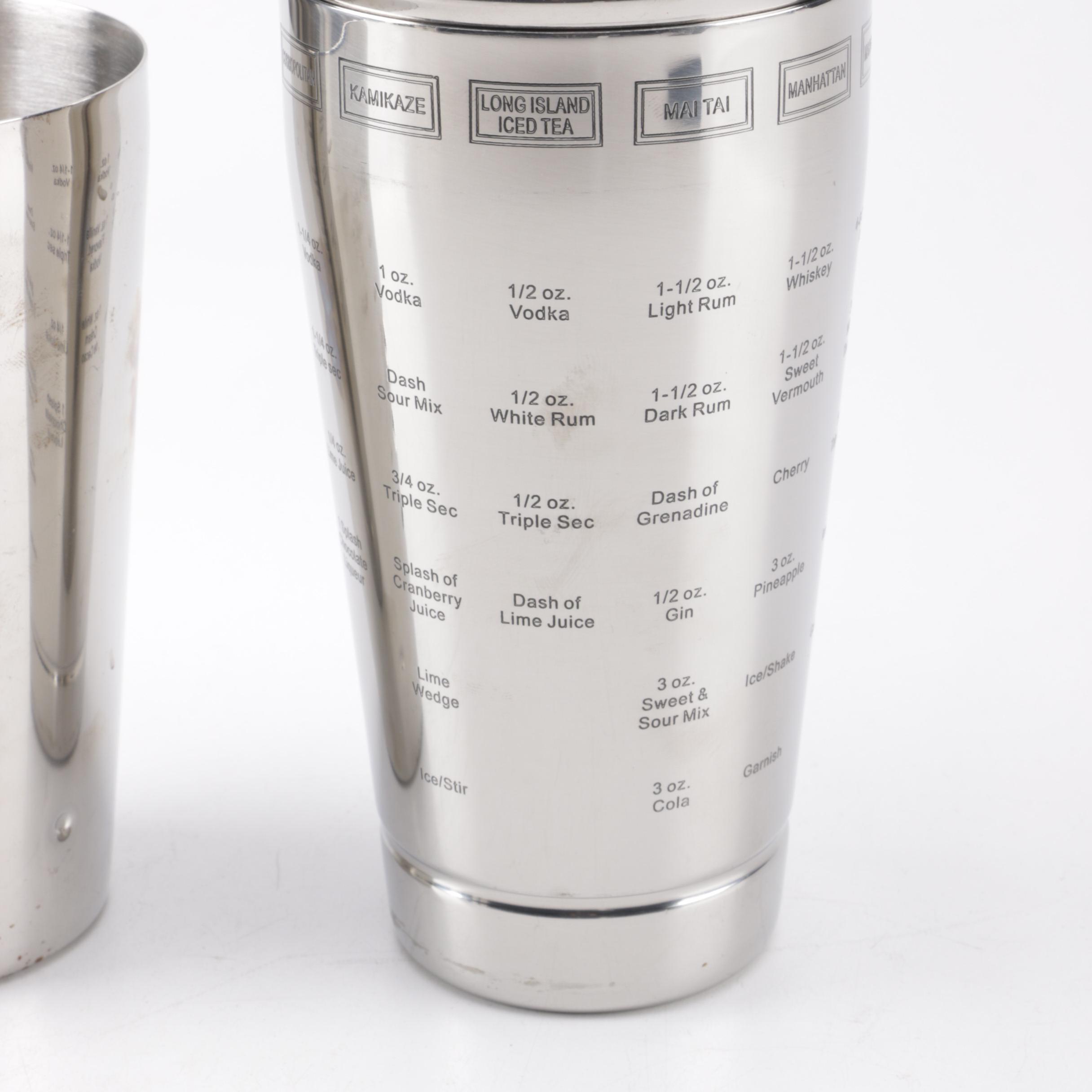 Metal Martini Shakers