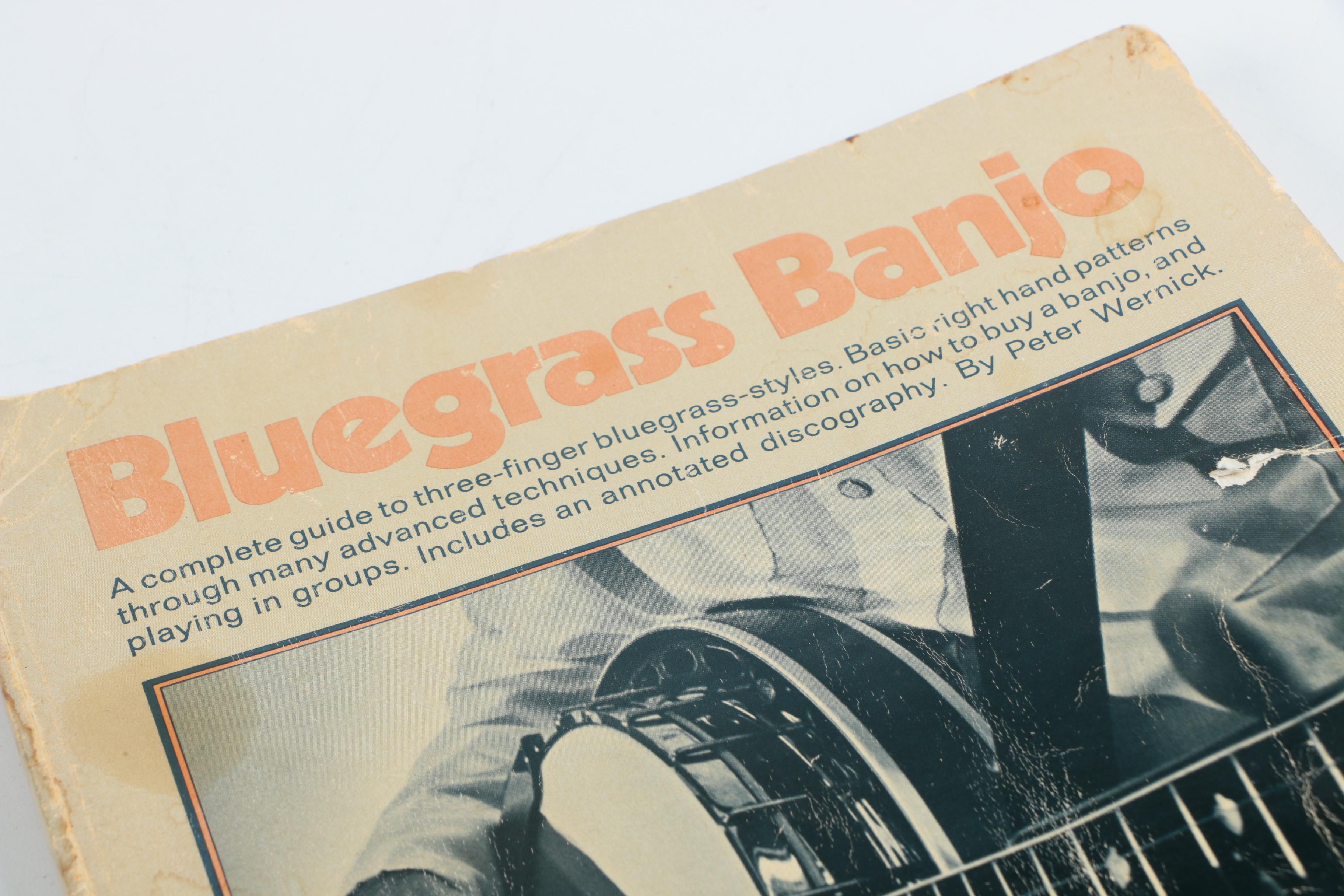 Vintage Epiphone Long Neck Banjo and Sheet Music