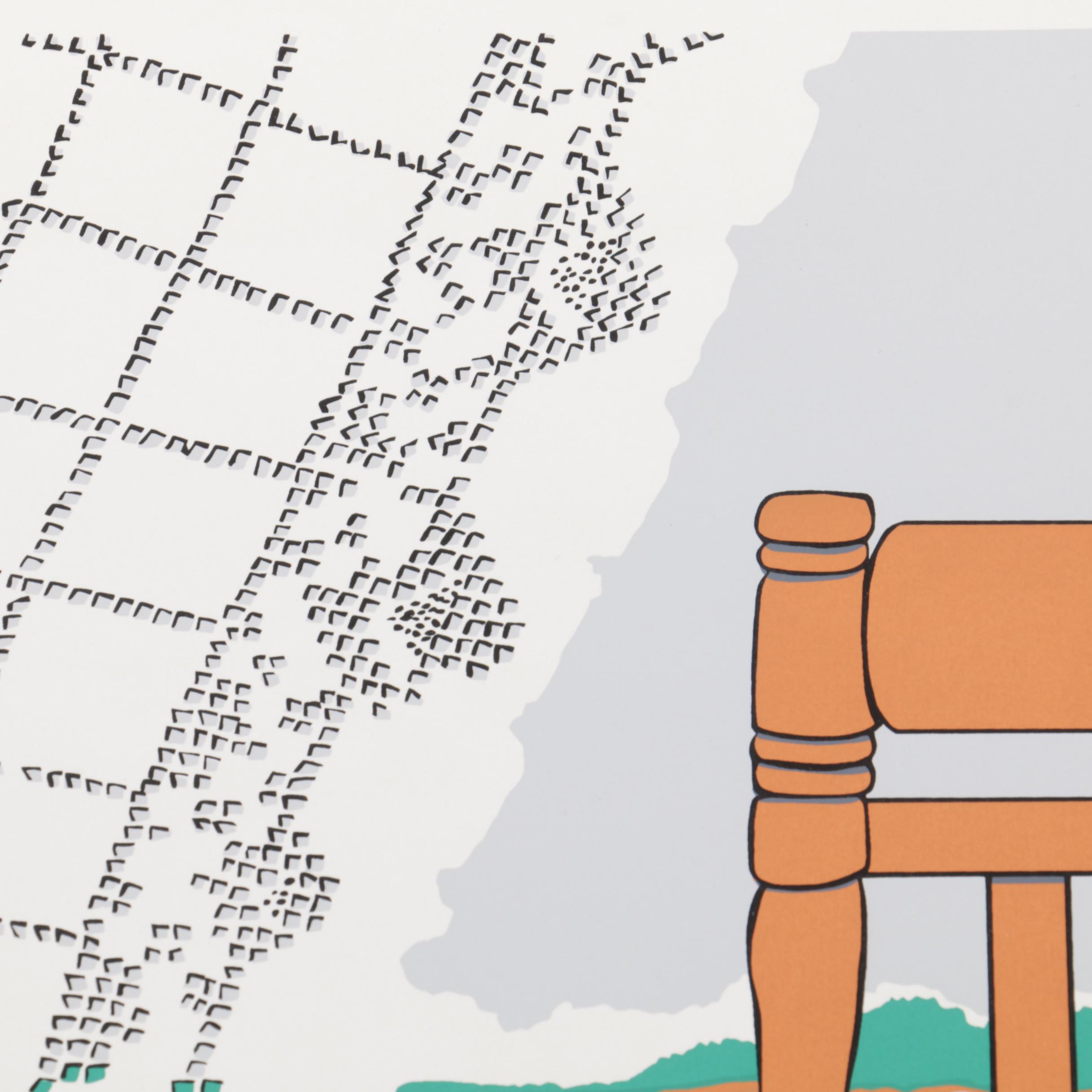 Limited Edition 1993 Ponchatoula Strawberry Festival Serigraph Poster