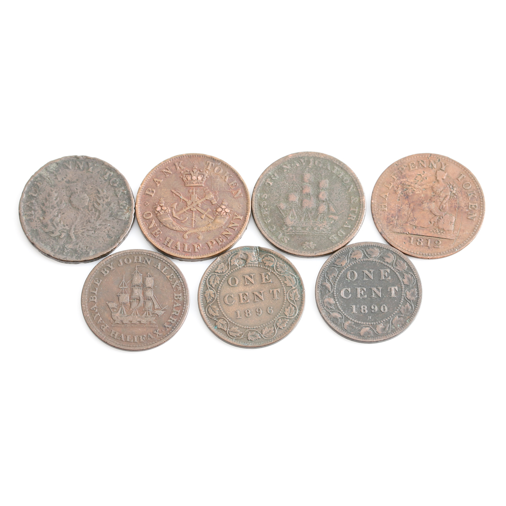 19th Century Canadian and Nova Scotia Half-Cents and Cents