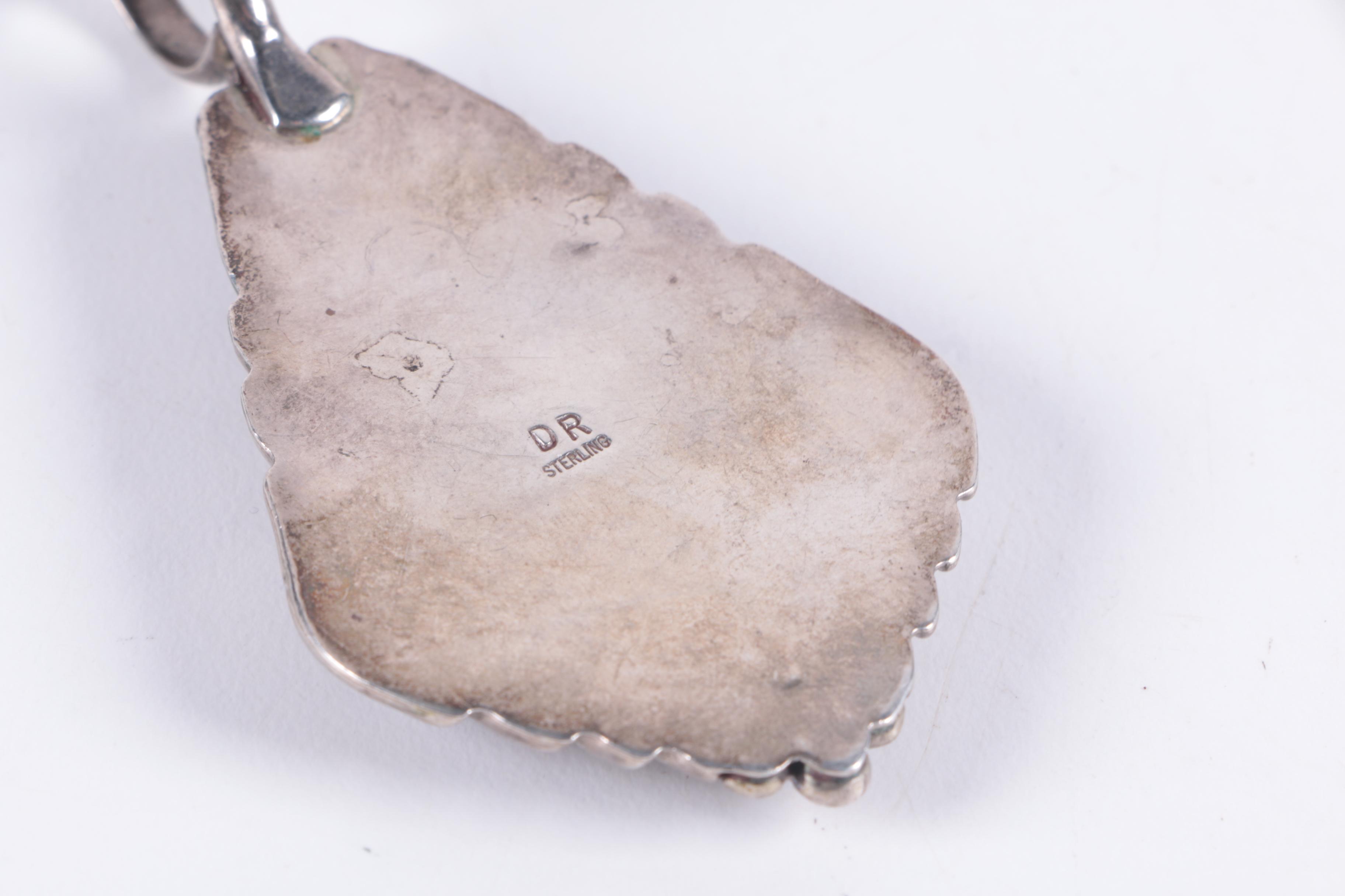 Dennis Ramone Navajo Sterling Silver Charoite Pendant