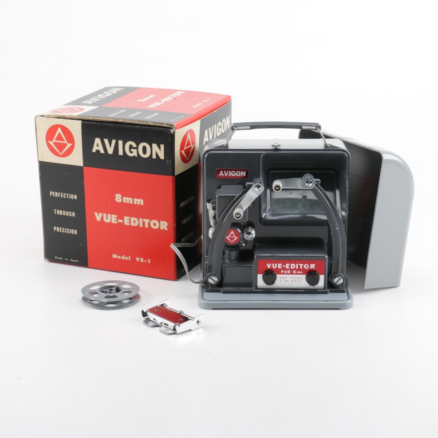 1960 8 MM Avigon VE-1 Vue-Editor In Original Box